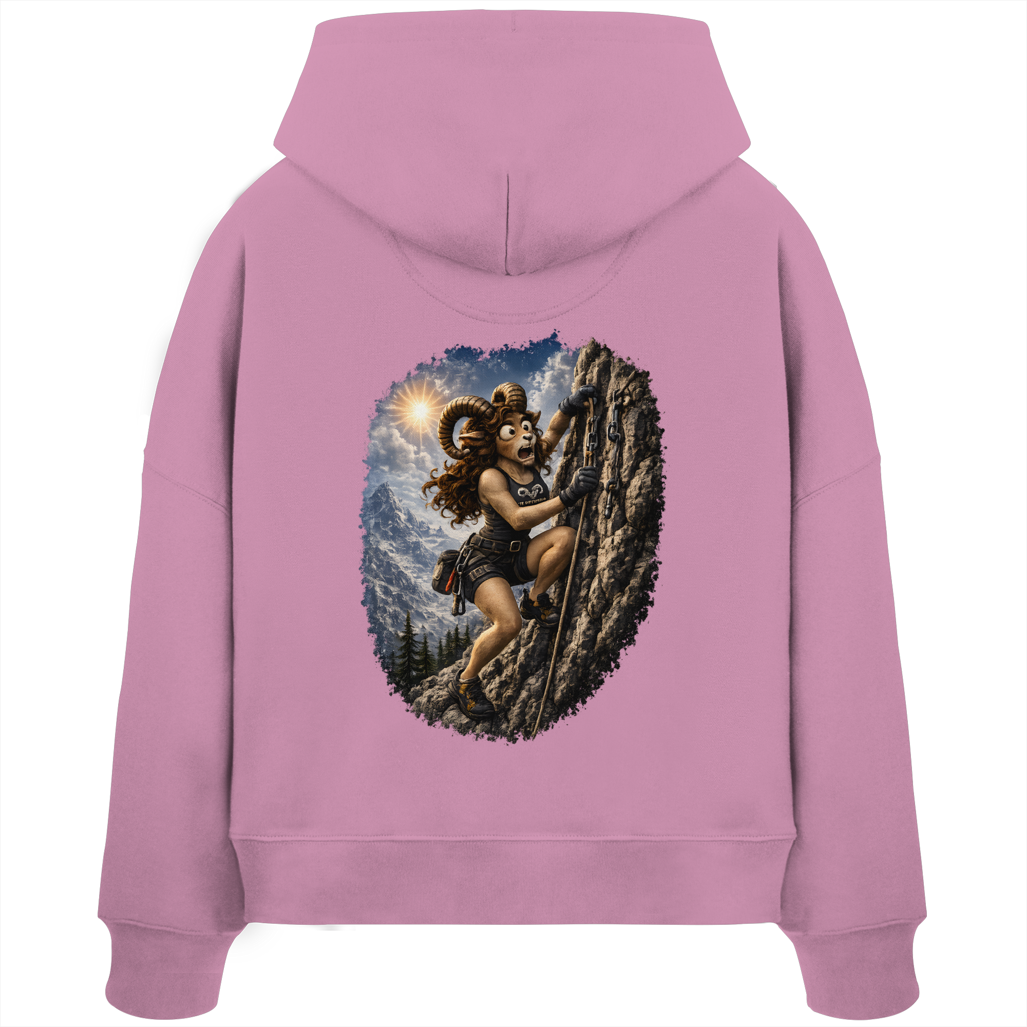 Tiefenblick Klettern - Womens Organic Boxcut Hoodie