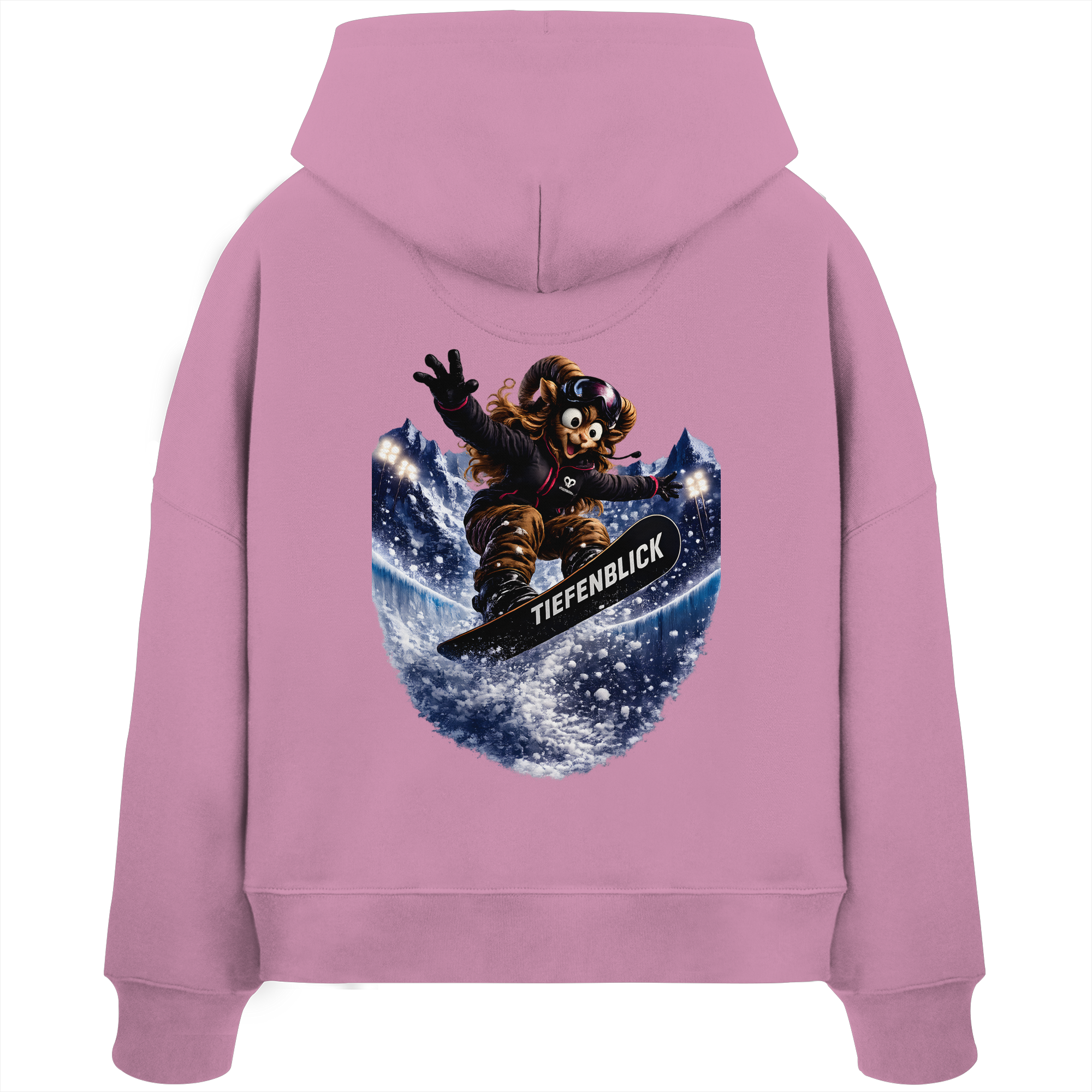 Tiefenblick Snowboarden Halfpipe - Womens Organic Boxcut Hoodie