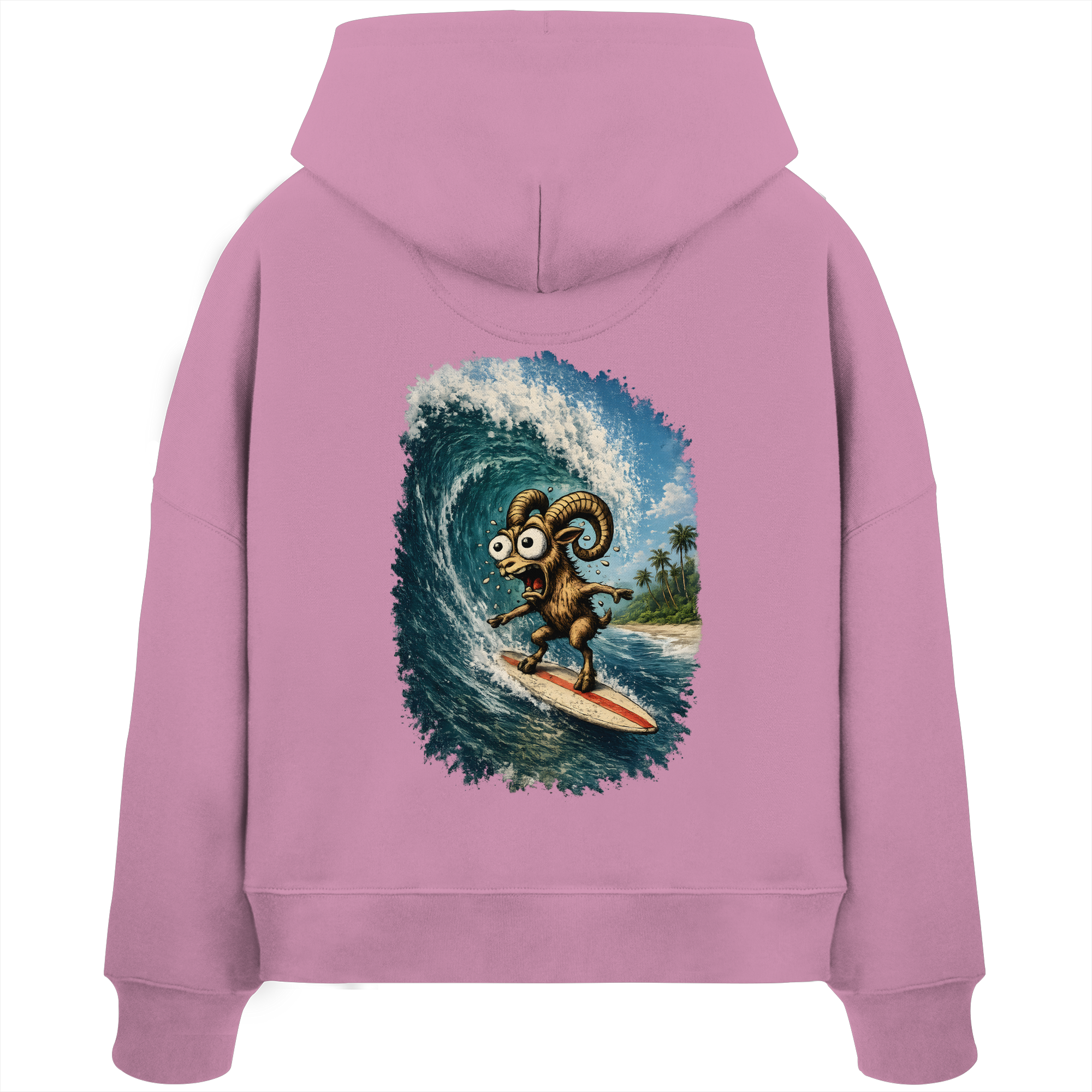 Tiefenblick Urlaub Fun  - Womens Organic Boxcut Hoodie