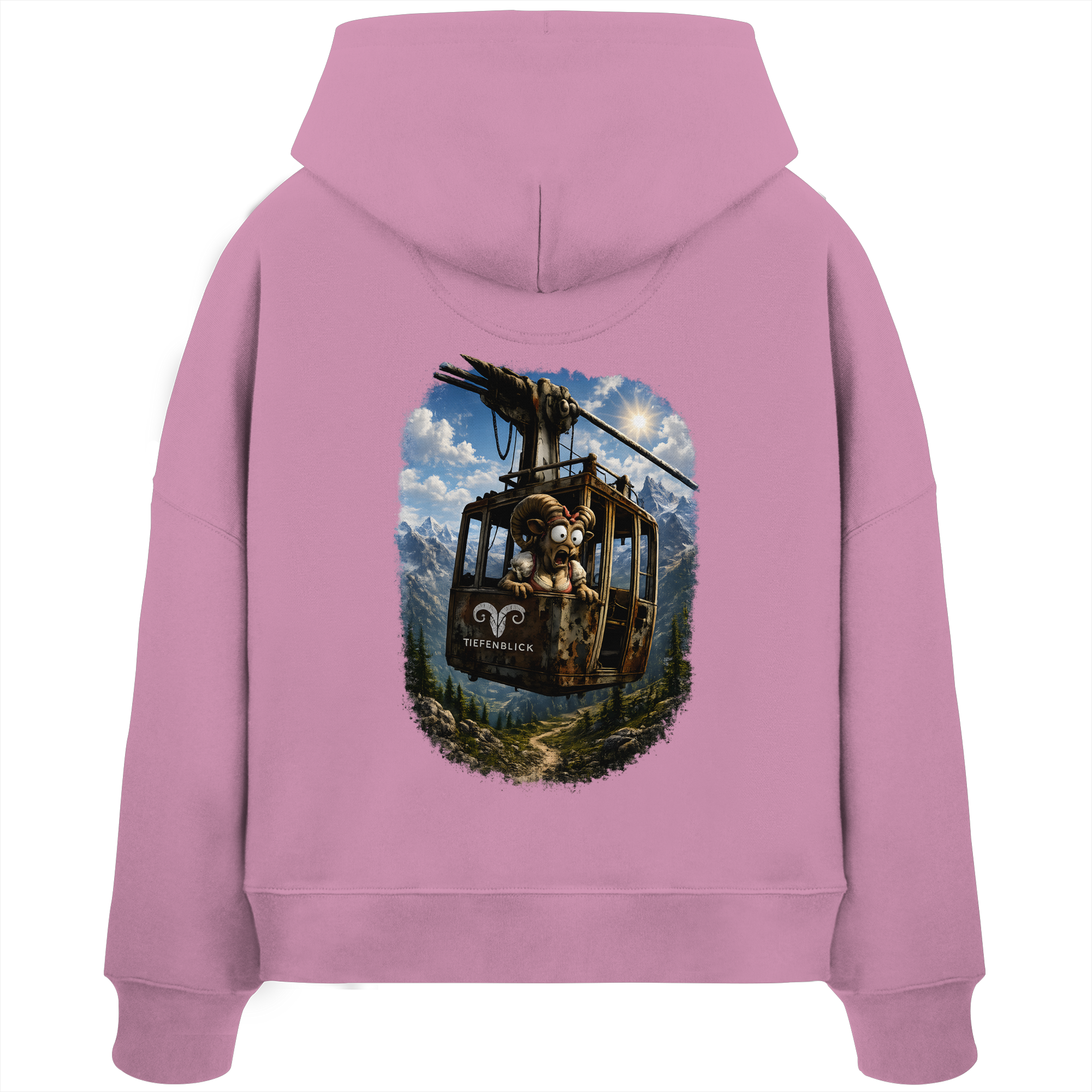 Tiefenblick Gondel Adrenalin Fun - Womens Organic Boxcut Hoodie