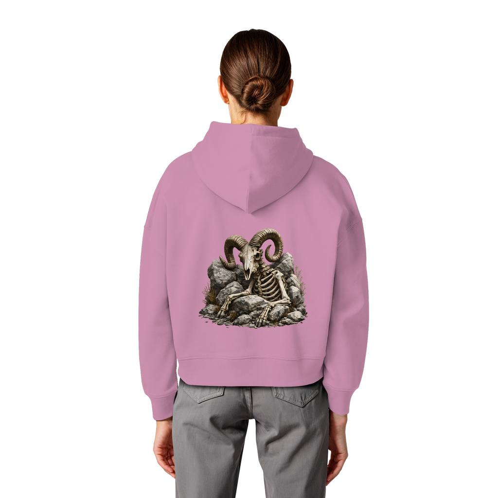 Tiefenblick Skelett Fun - Womens Organic Boxcut Hoodie