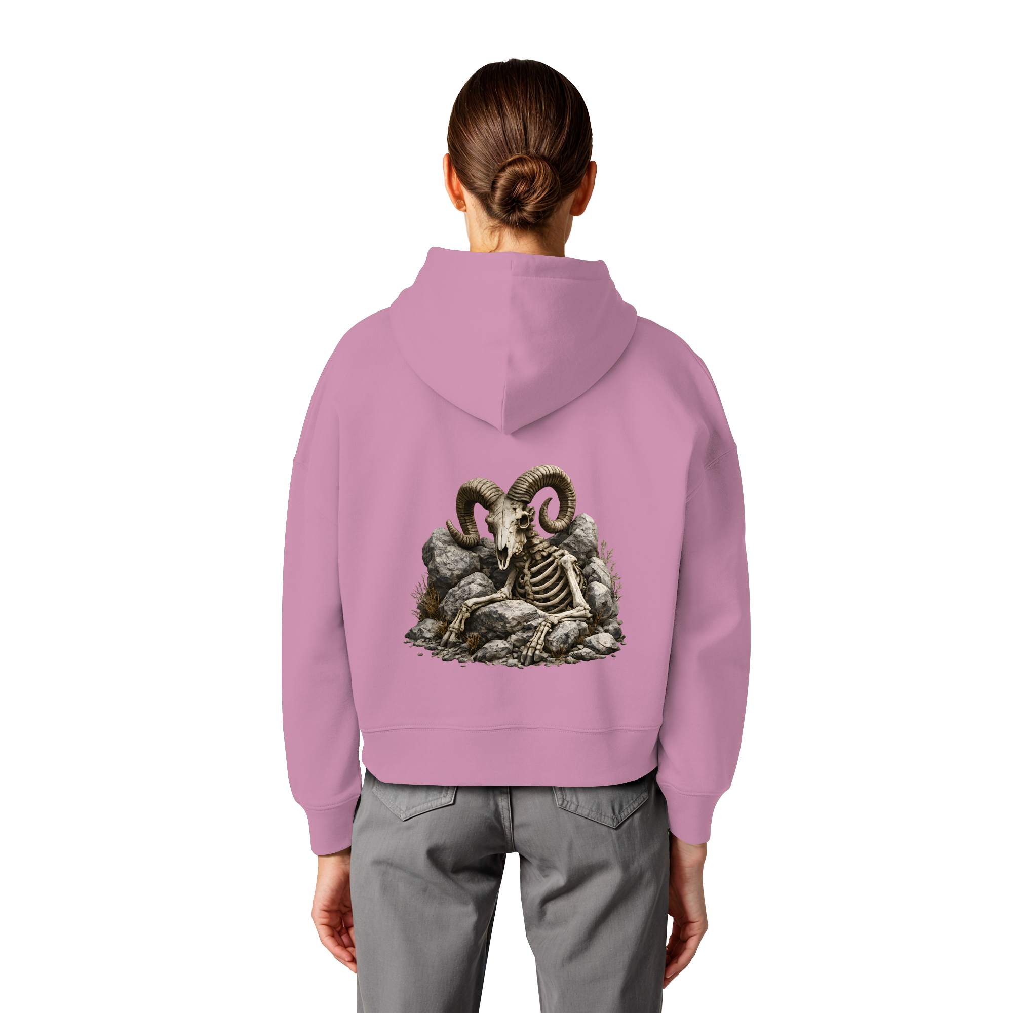 Tiefenblick Skelett Fun - Womens Organic Boxcut Hoodie
