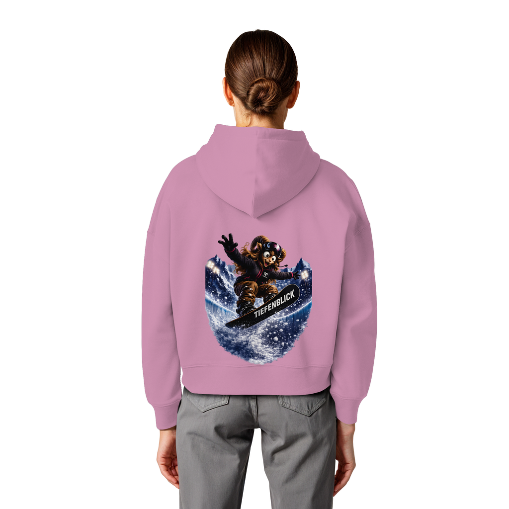 Tiefenblick Snowboarden Halfpipe - Womens Organic Boxcut Hoodie