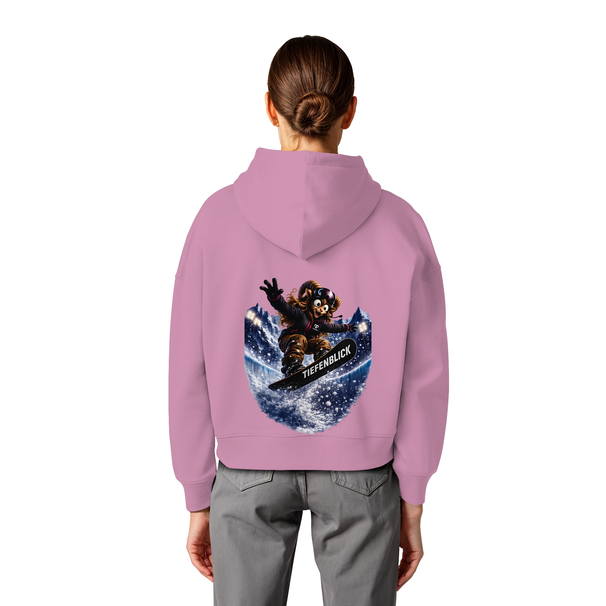 Tiefenblick Snowboarden Halfpipe - Womens Organic Boxcut Hoodie