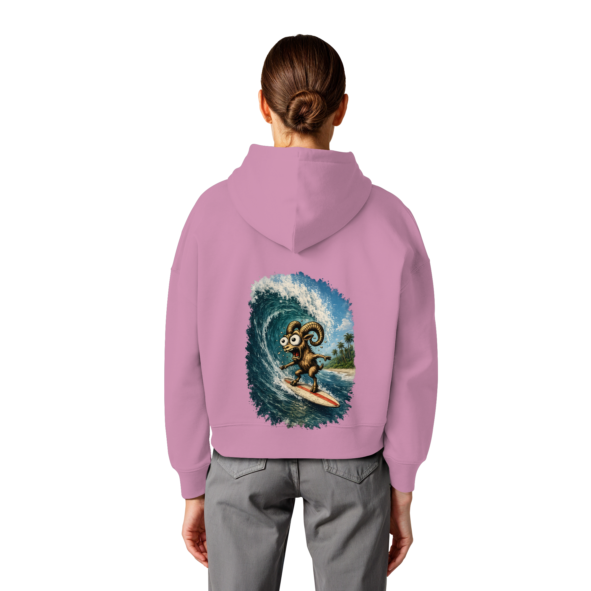 Tiefenblick Urlaub Fun  - Womens Organic Boxcut Hoodie