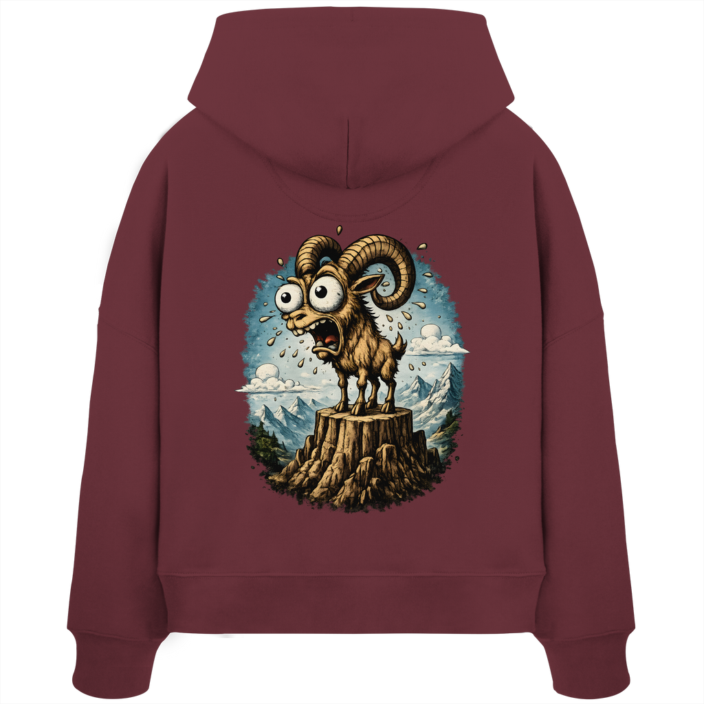 Tiefenblick Tiefe Fun  - Womens Organic Boxcut Hoodie