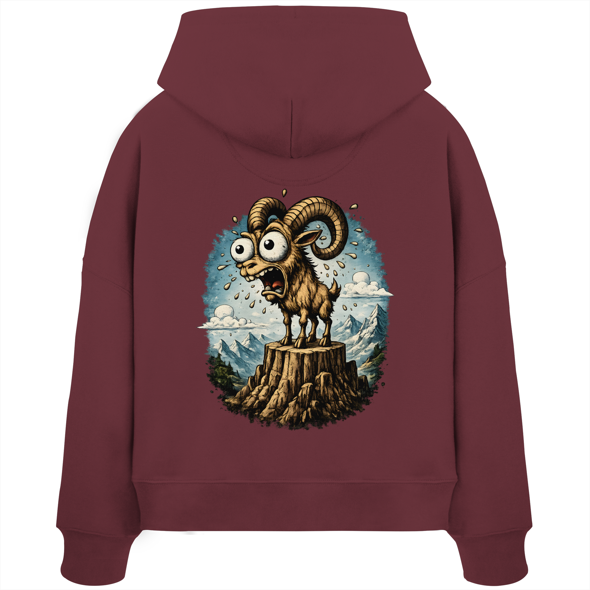 Tiefenblick Tiefe Fun  - Womens Organic Boxcut Hoodie