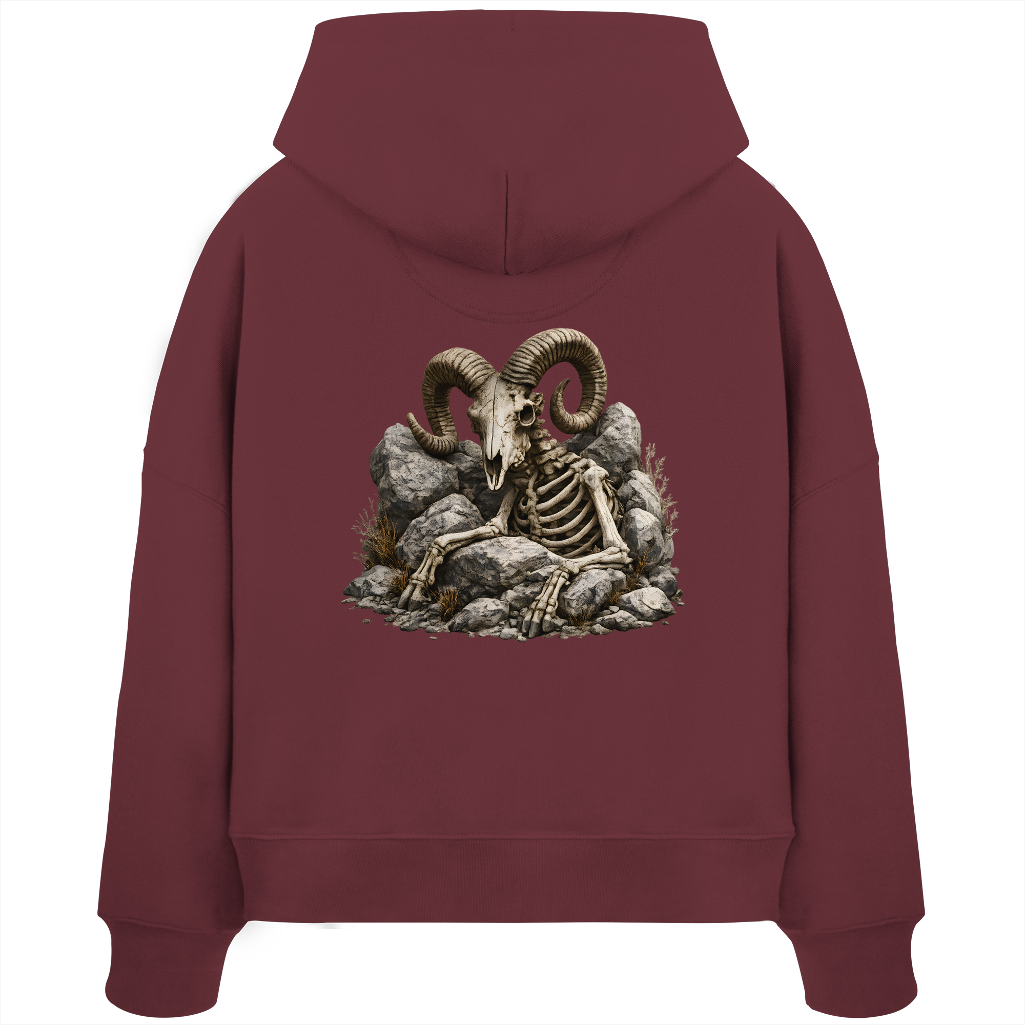 Tiefenblick Skelett Fun - Womens Organic Boxcut Hoodie