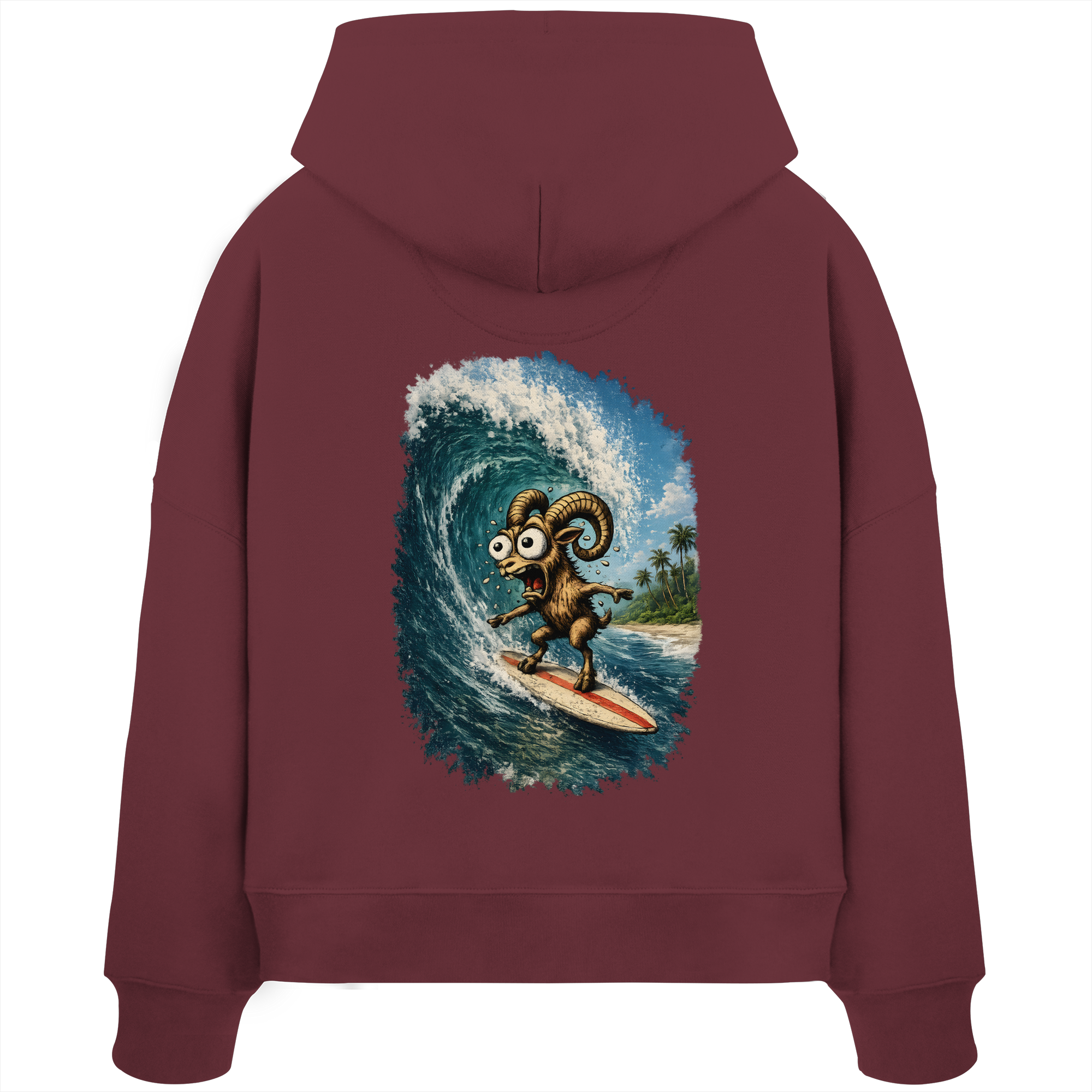 Tiefenblick Urlaub Fun  - Womens Organic Boxcut Hoodie