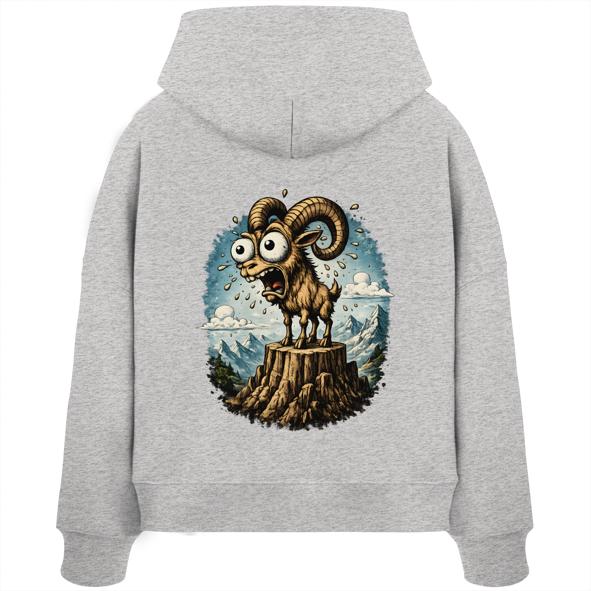 Tiefenblick Tiefe Fun  - Womens Organic Boxcut Hoodie