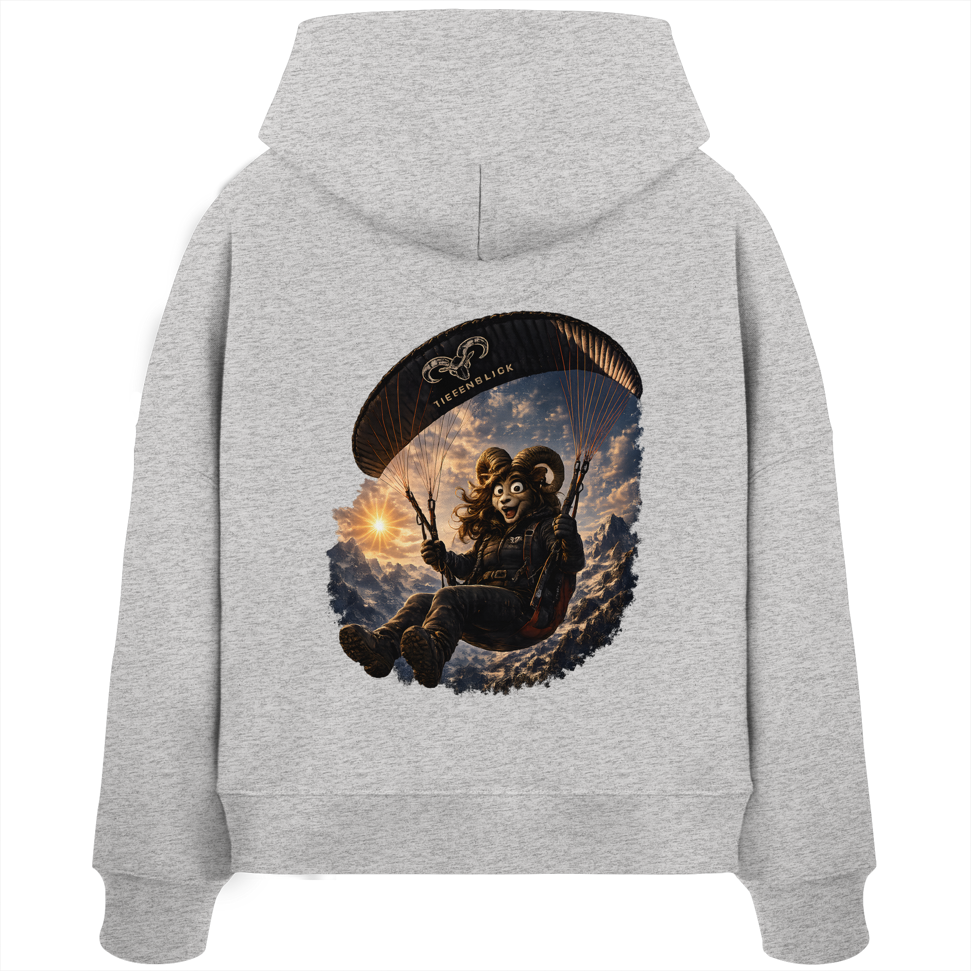 Tiefenblick Paraglider - Womens Organic Boxcut Hoodie
