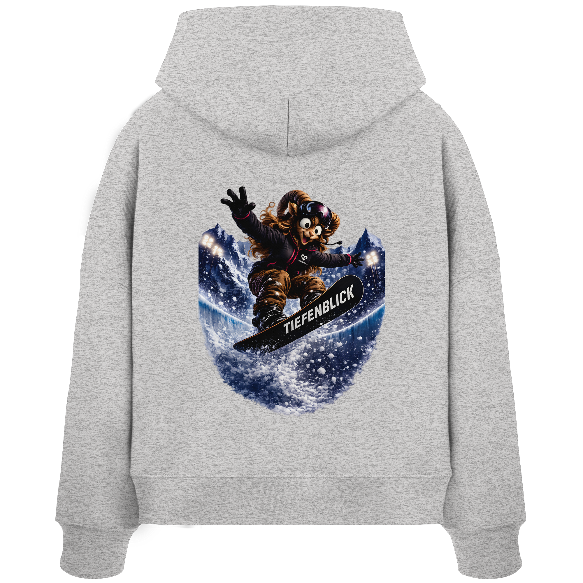 Tiefenblick Snowboarden Halfpipe - Womens Organic Boxcut Hoodie