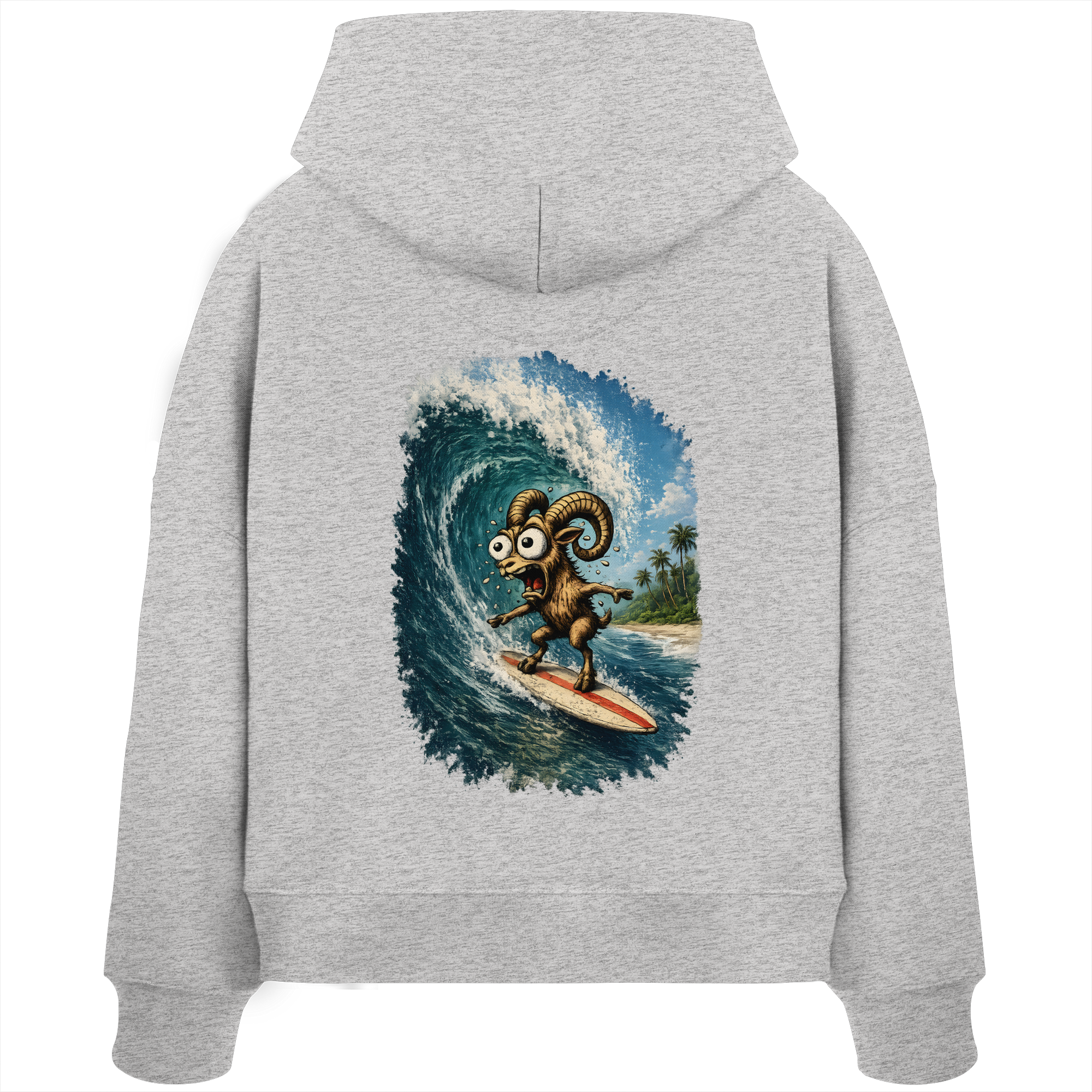 Tiefenblick Urlaub Fun  - Womens Organic Boxcut Hoodie