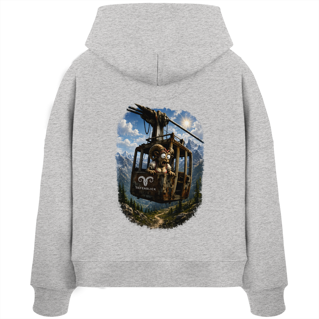 Tiefenblick Gondel Adrenalin Fun - Womens Organic Boxcut Hoodie