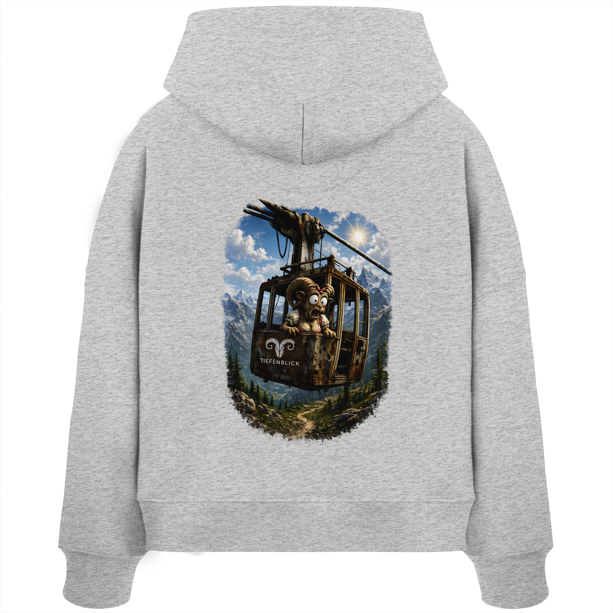 Tiefenblick Gondel Adrenalin Fun - Womens Organic Boxcut Hoodie