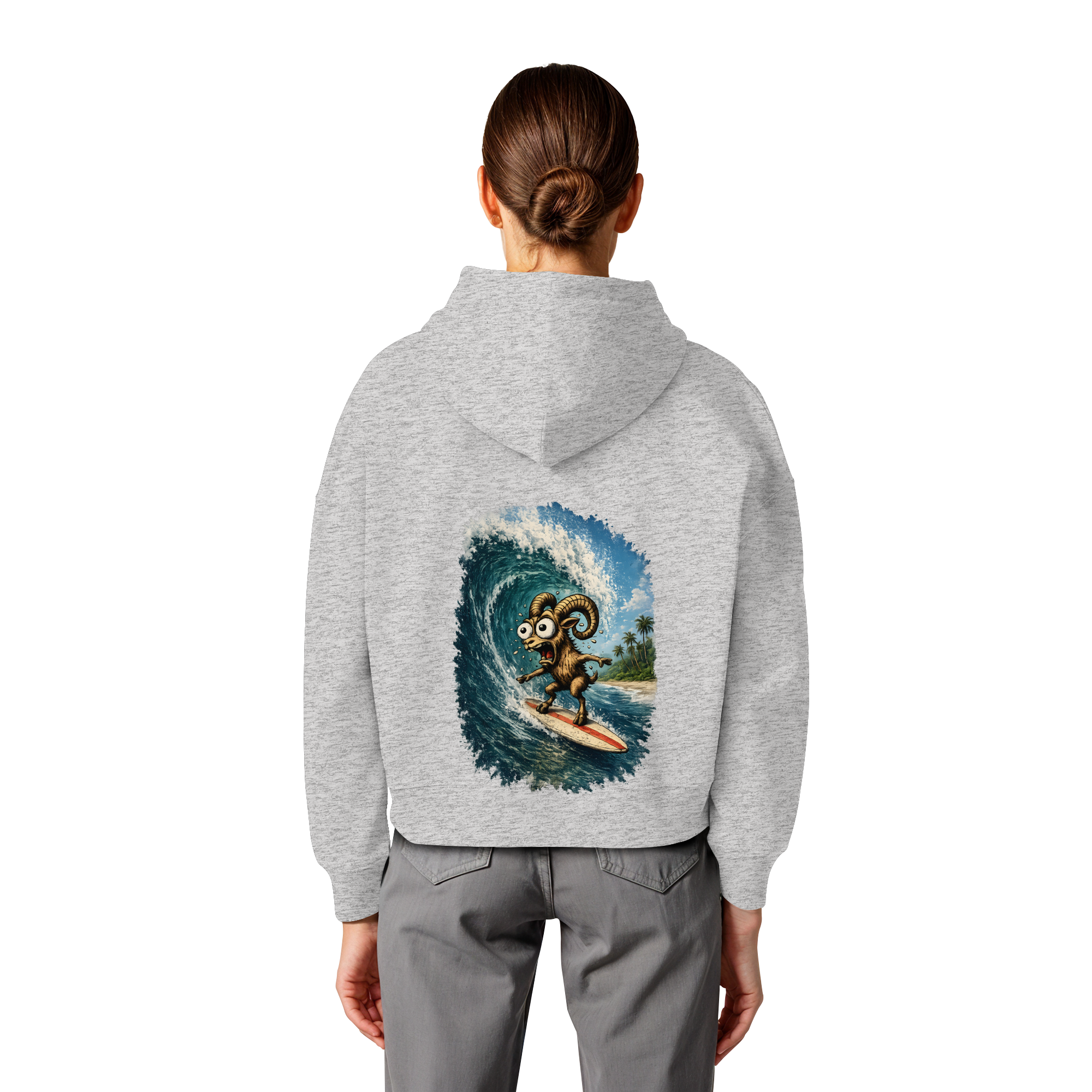 Tiefenblick Urlaub Fun  - Womens Organic Boxcut Hoodie
