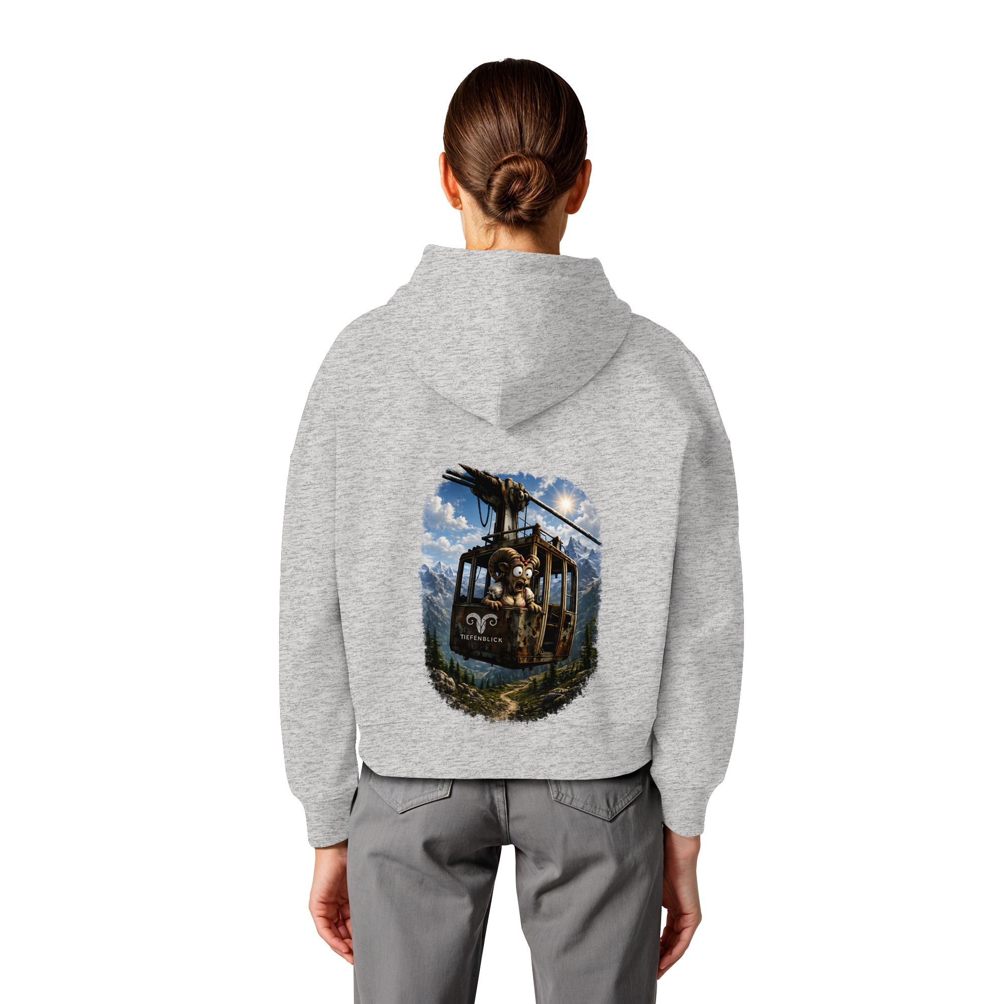 Tiefenblick Gondel Adrenalin Fun - Womens Organic Boxcut Hoodie