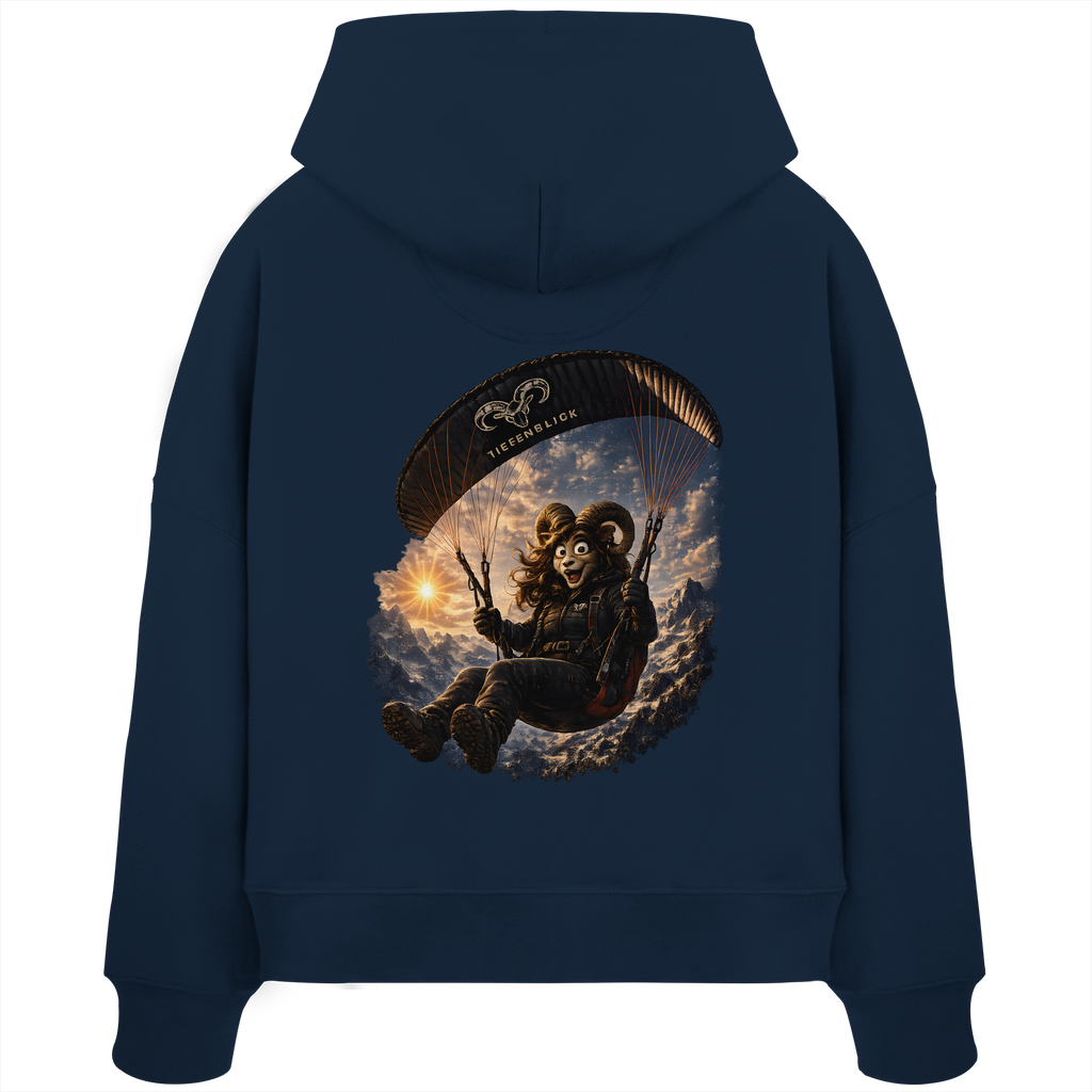 Tiefenblick Paraglider - Womens Organic Boxcut Hoodie