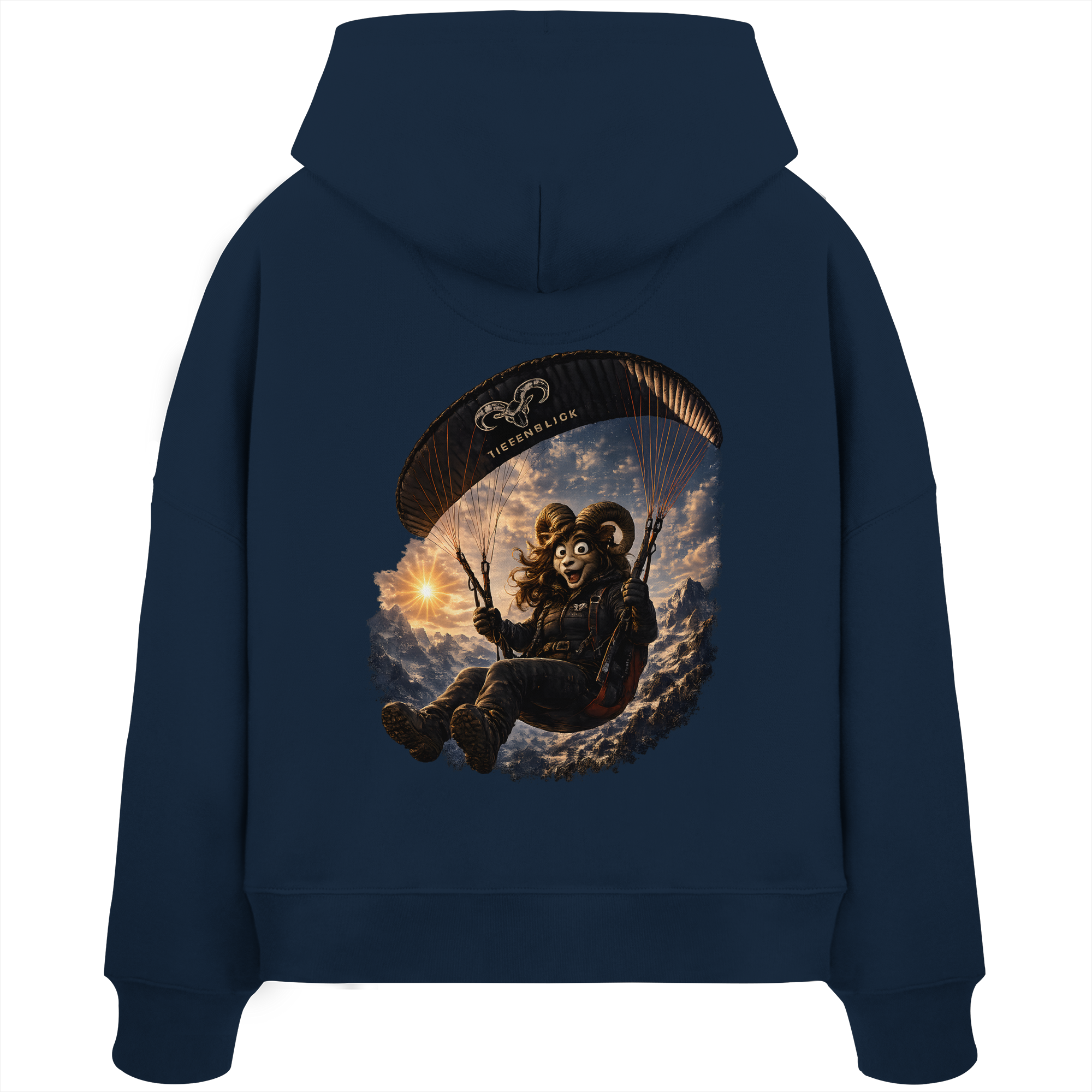Tiefenblick Paraglider - Womens Organic Boxcut Hoodie