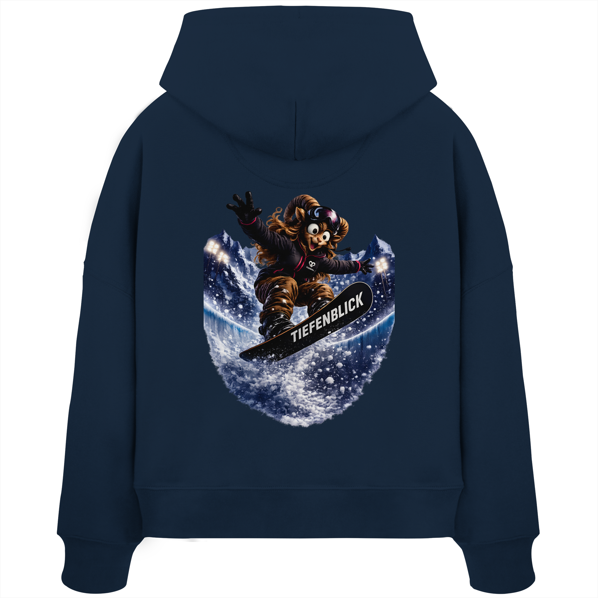 Tiefenblick Snowboarden Halfpipe - Womens Organic Boxcut Hoodie