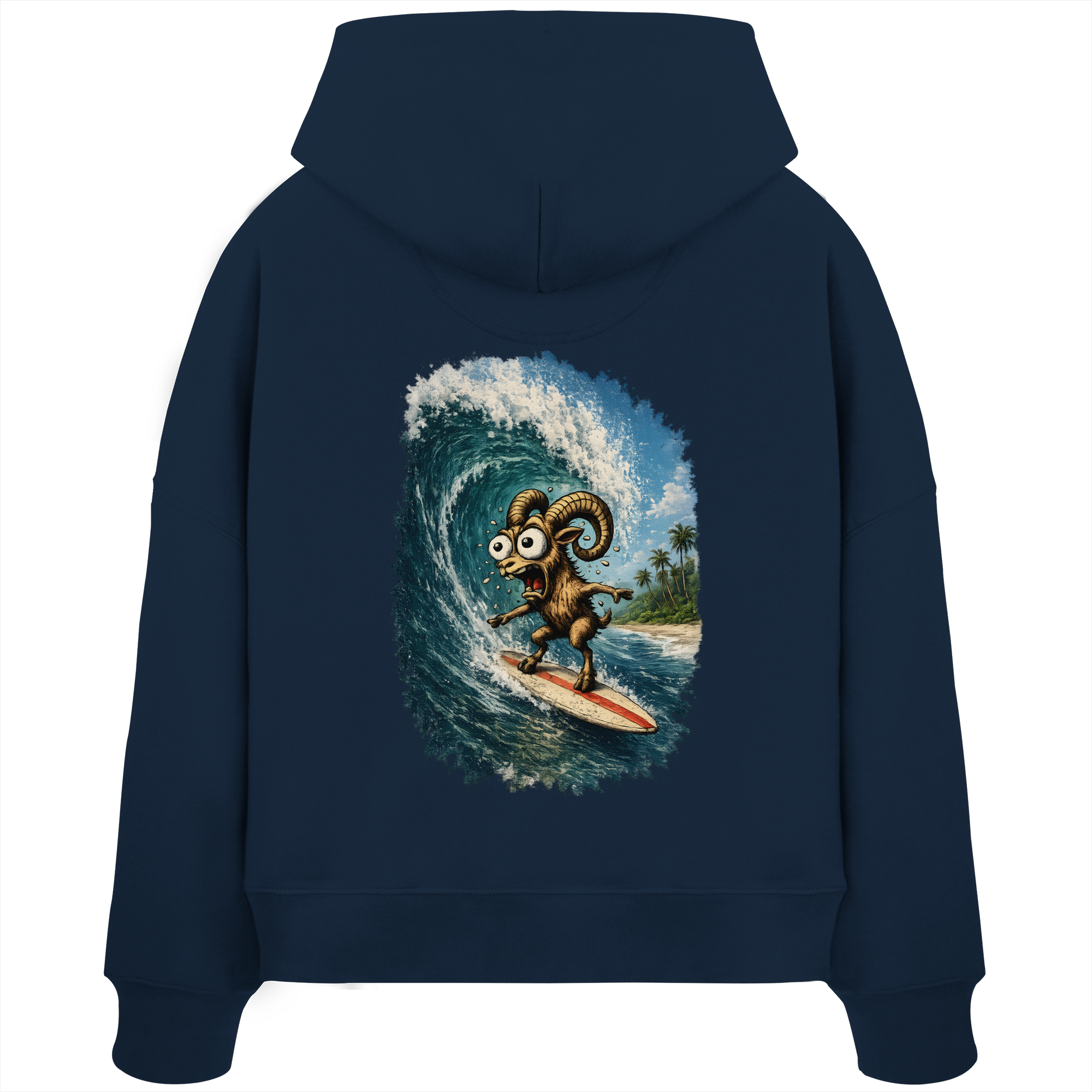 Tiefenblick Urlaub Fun  - Womens Organic Boxcut Hoodie