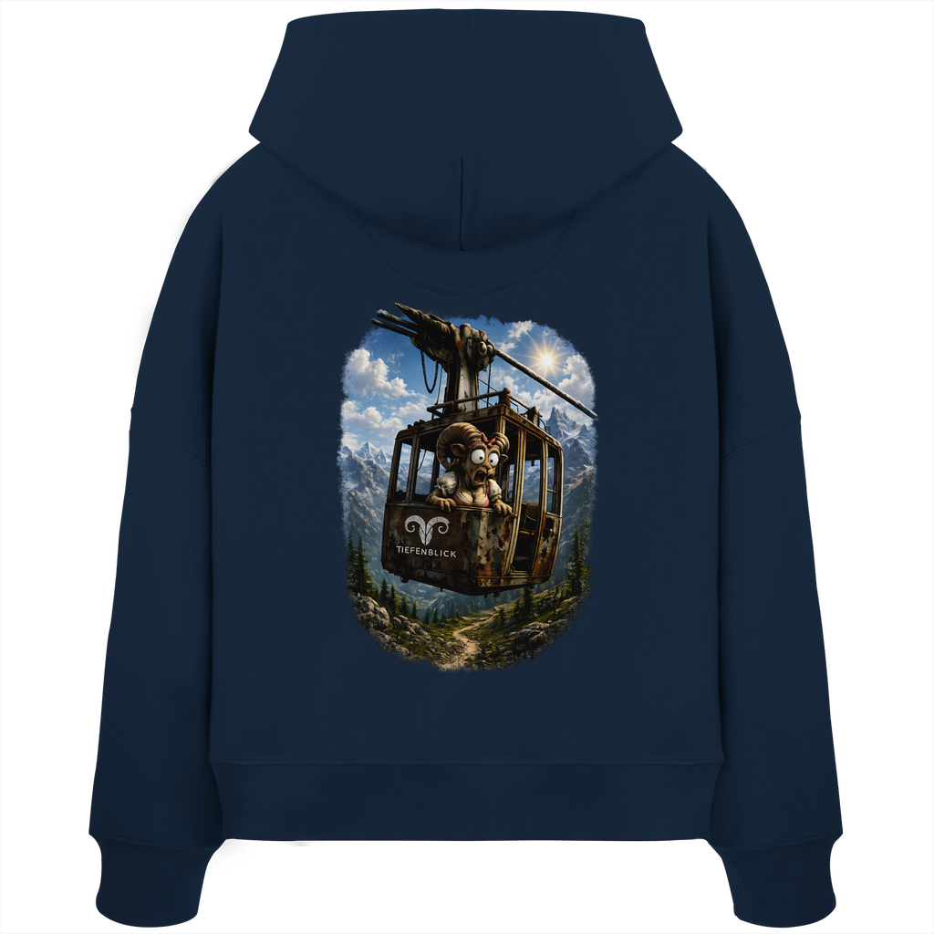 Tiefenblick Gondel Adrenalin Fun - Womens Organic Boxcut Hoodie