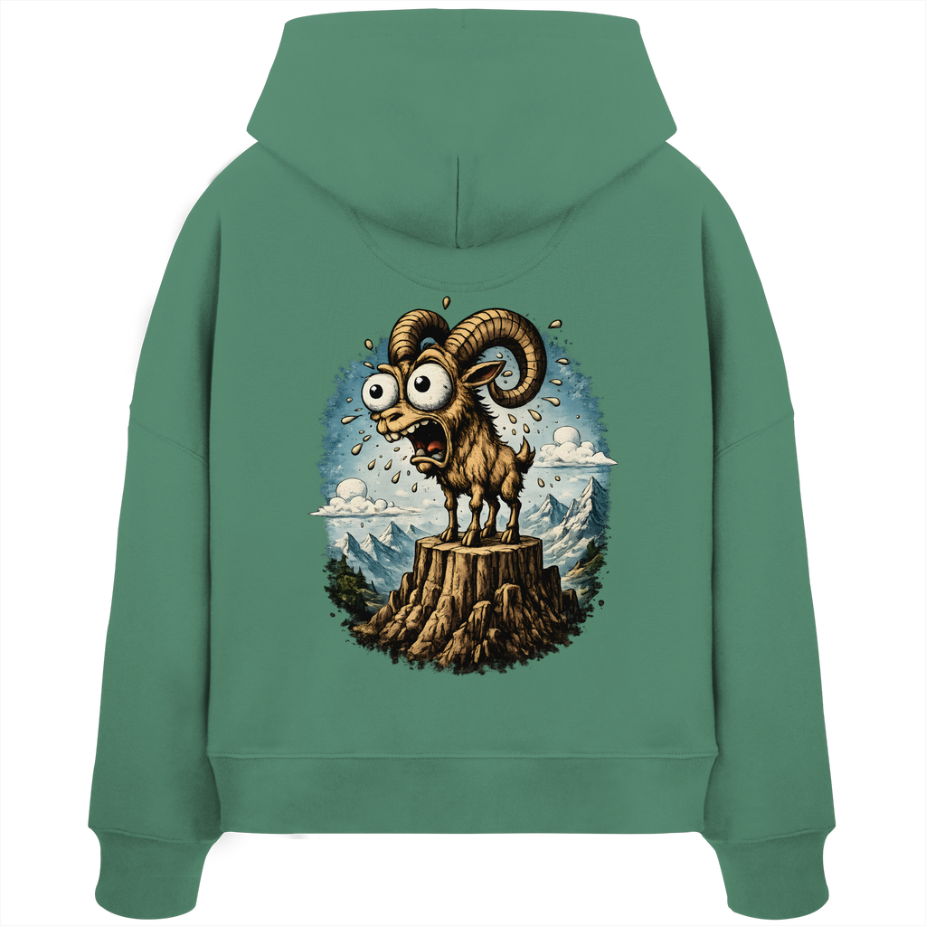 Tiefenblick Tiefe Fun  - Womens Organic Boxcut Hoodie