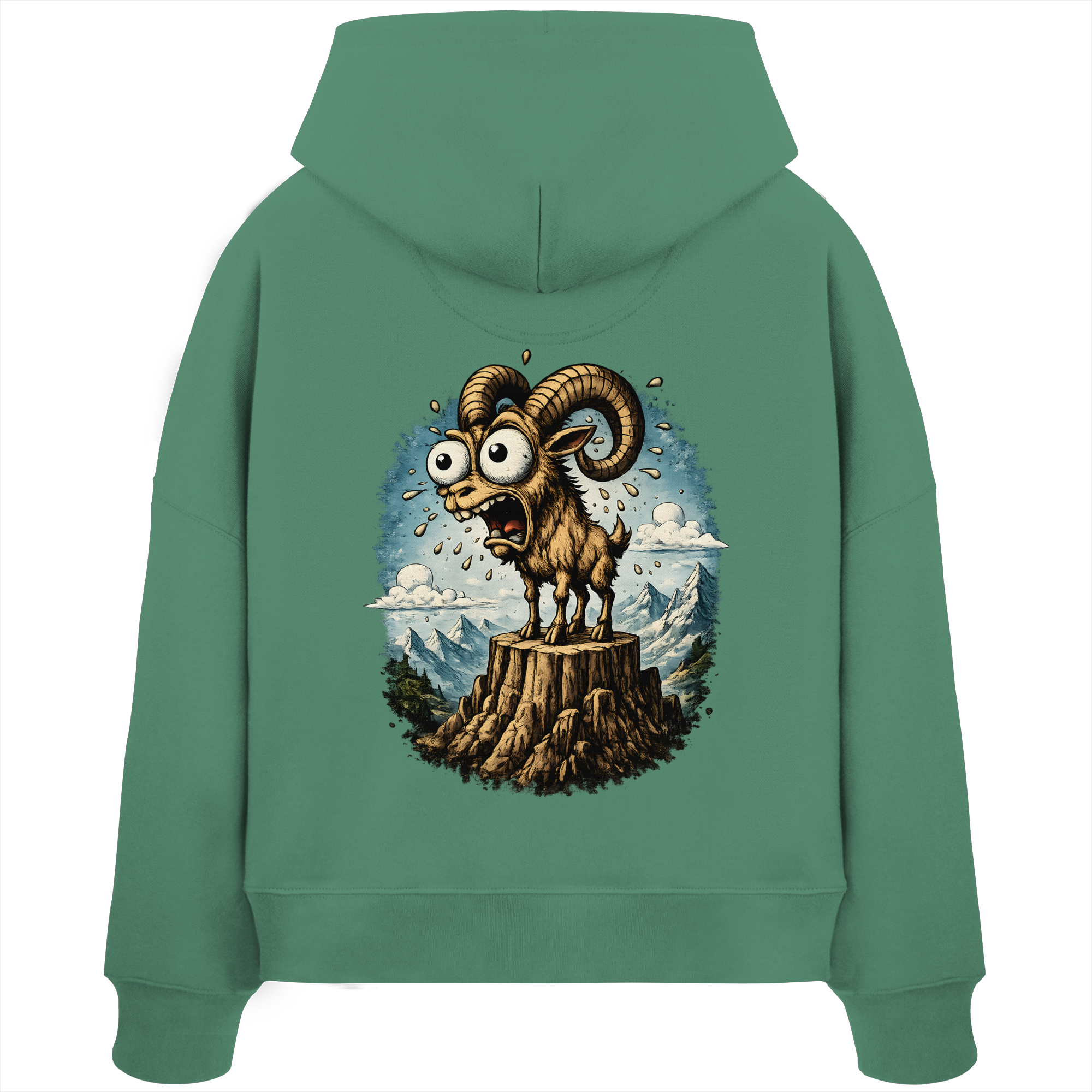 Tiefenblick Tiefe Fun  - Womens Organic Boxcut Hoodie