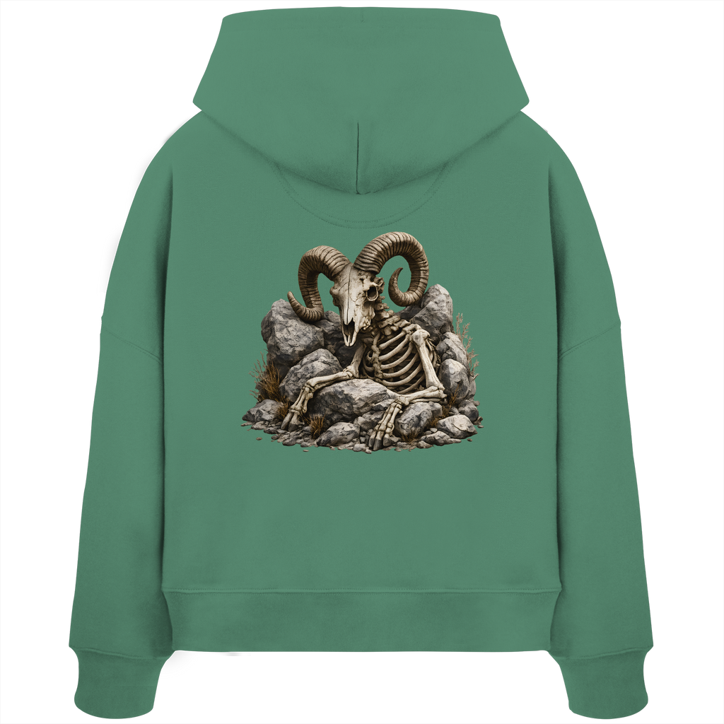 Tiefenblick Skelett Fun - Womens Organic Boxcut Hoodie