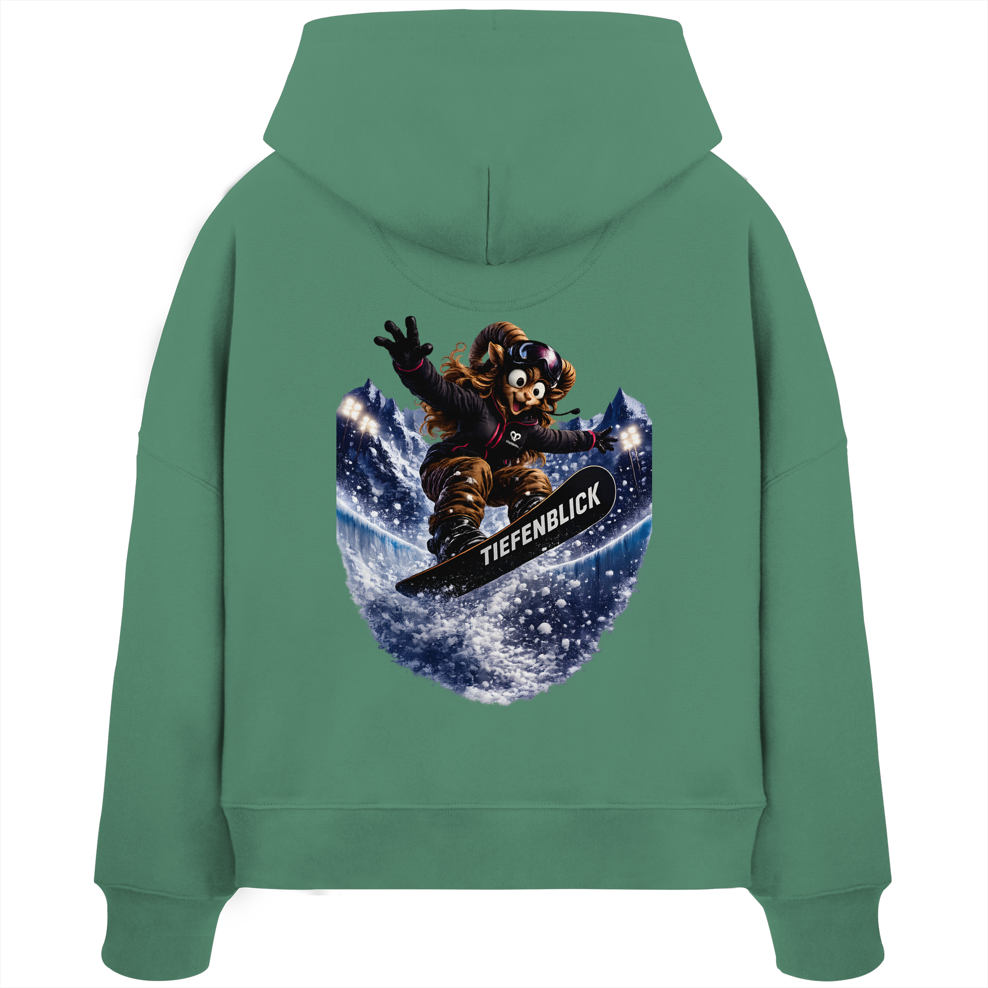 Tiefenblick Snowboarden Halfpipe - Womens Organic Boxcut Hoodie