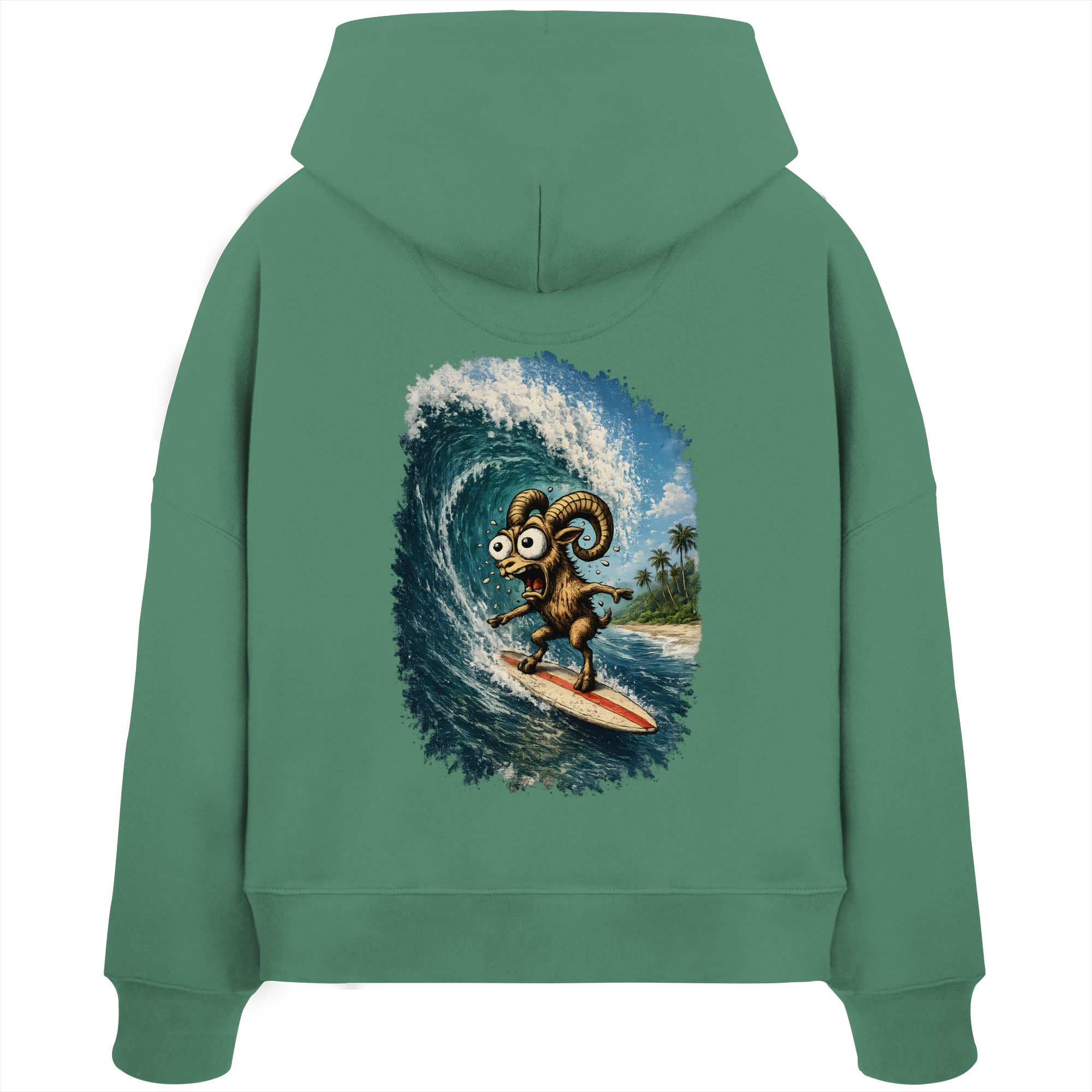 Tiefenblick Urlaub Fun  - Womens Organic Boxcut Hoodie
