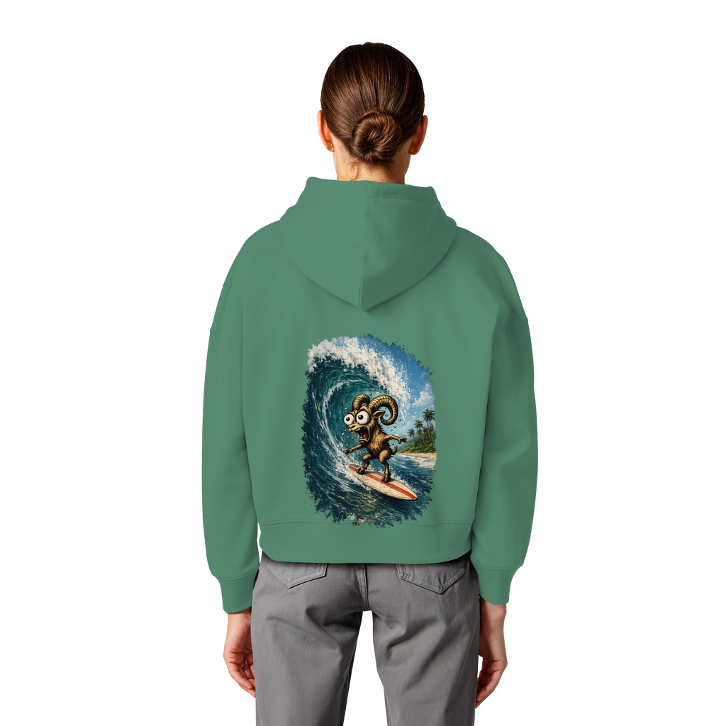 Tiefenblick Urlaub Fun  - Womens Organic Boxcut Hoodie
