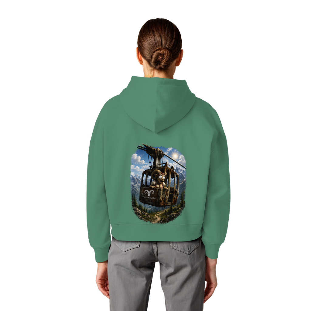 Tiefenblick Gondel Adrenalin Fun - Womens Organic Boxcut Hoodie