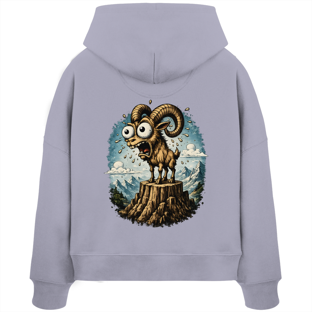 Tiefenblick Tiefe Fun  - Womens Organic Boxcut Hoodie