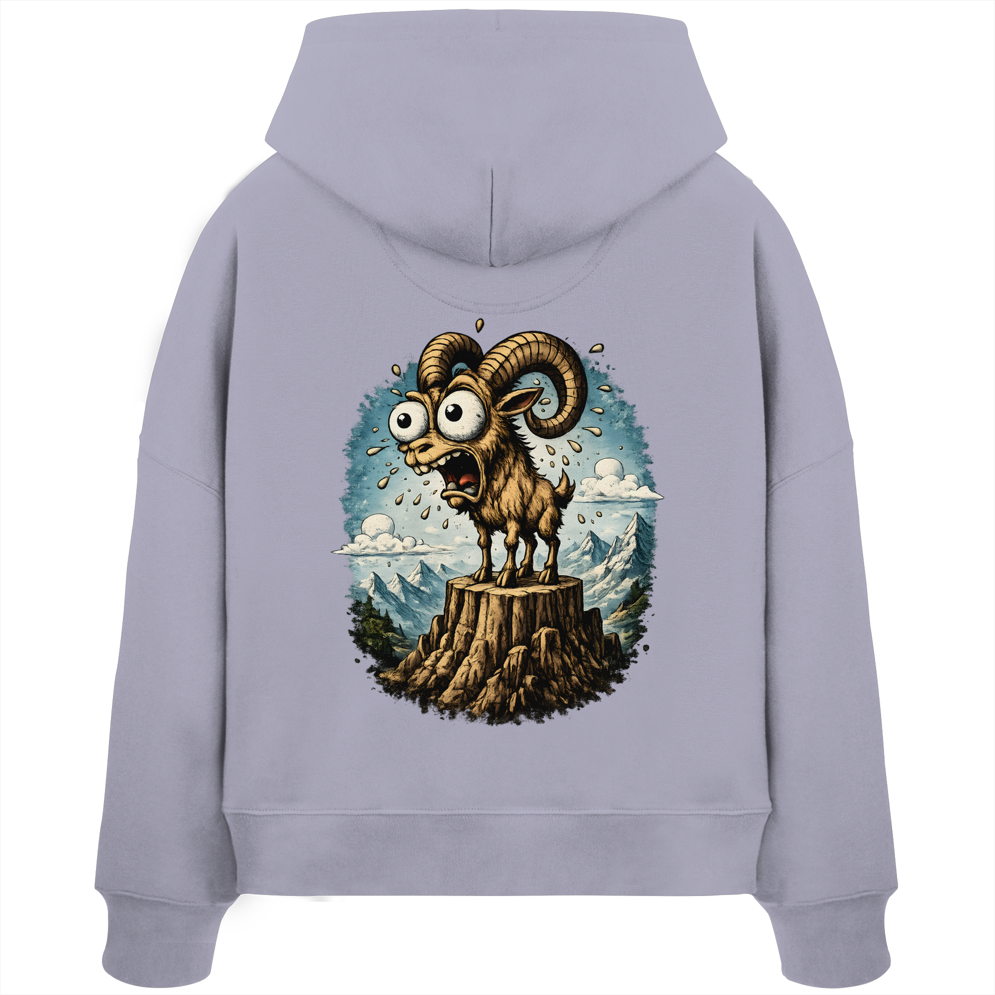 Tiefenblick Tiefe Fun  - Womens Organic Boxcut Hoodie
