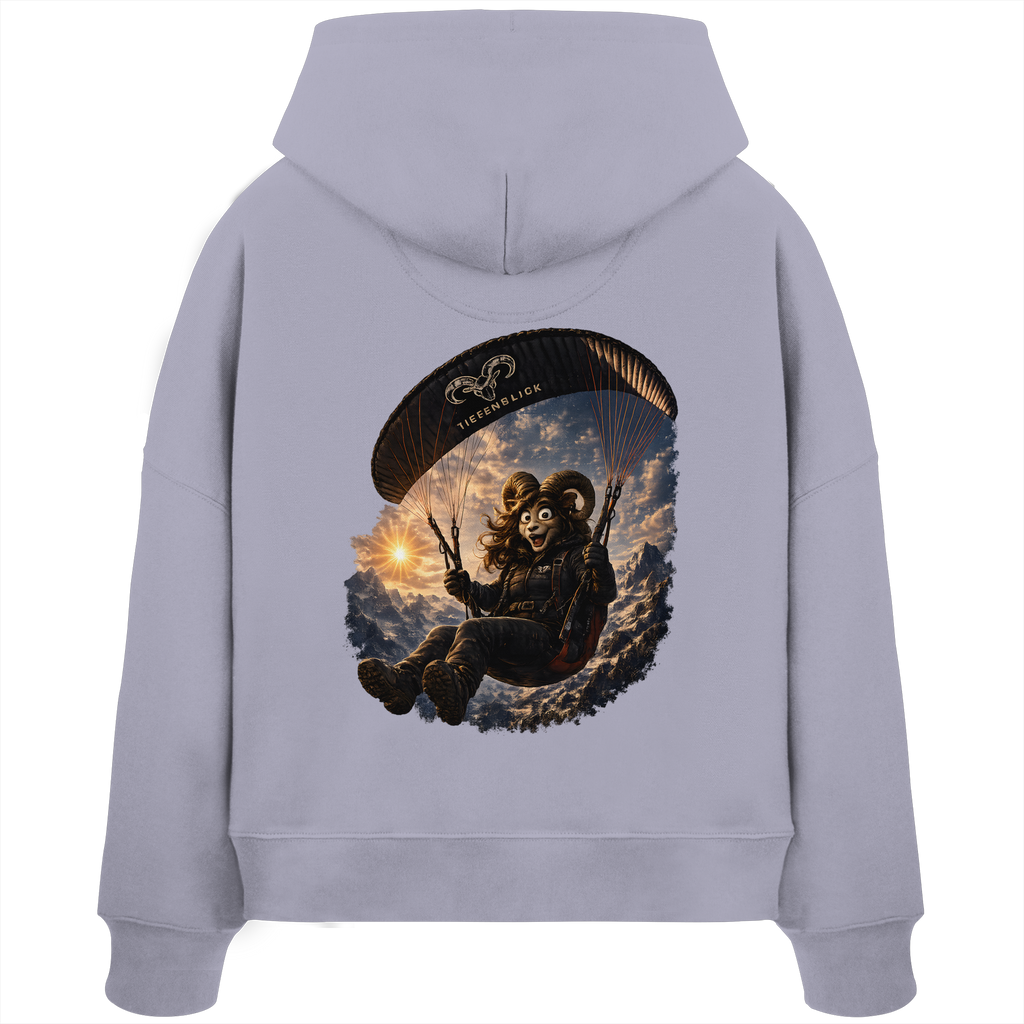 Tiefenblick Paraglider - Womens Organic Boxcut Hoodie