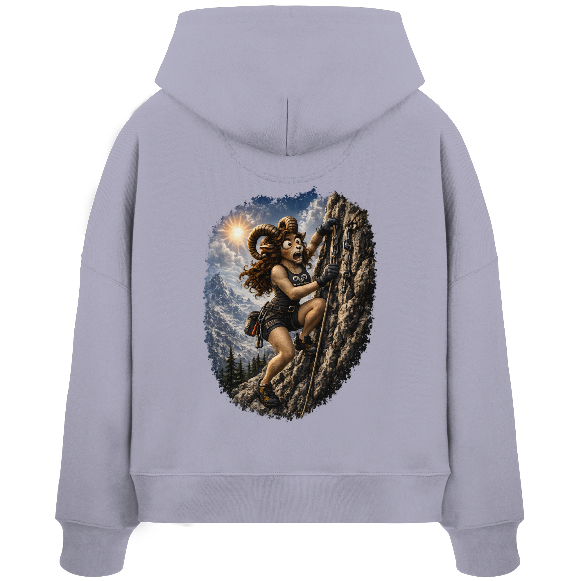 Tiefenblick Klettern - Womens Organic Boxcut Hoodie