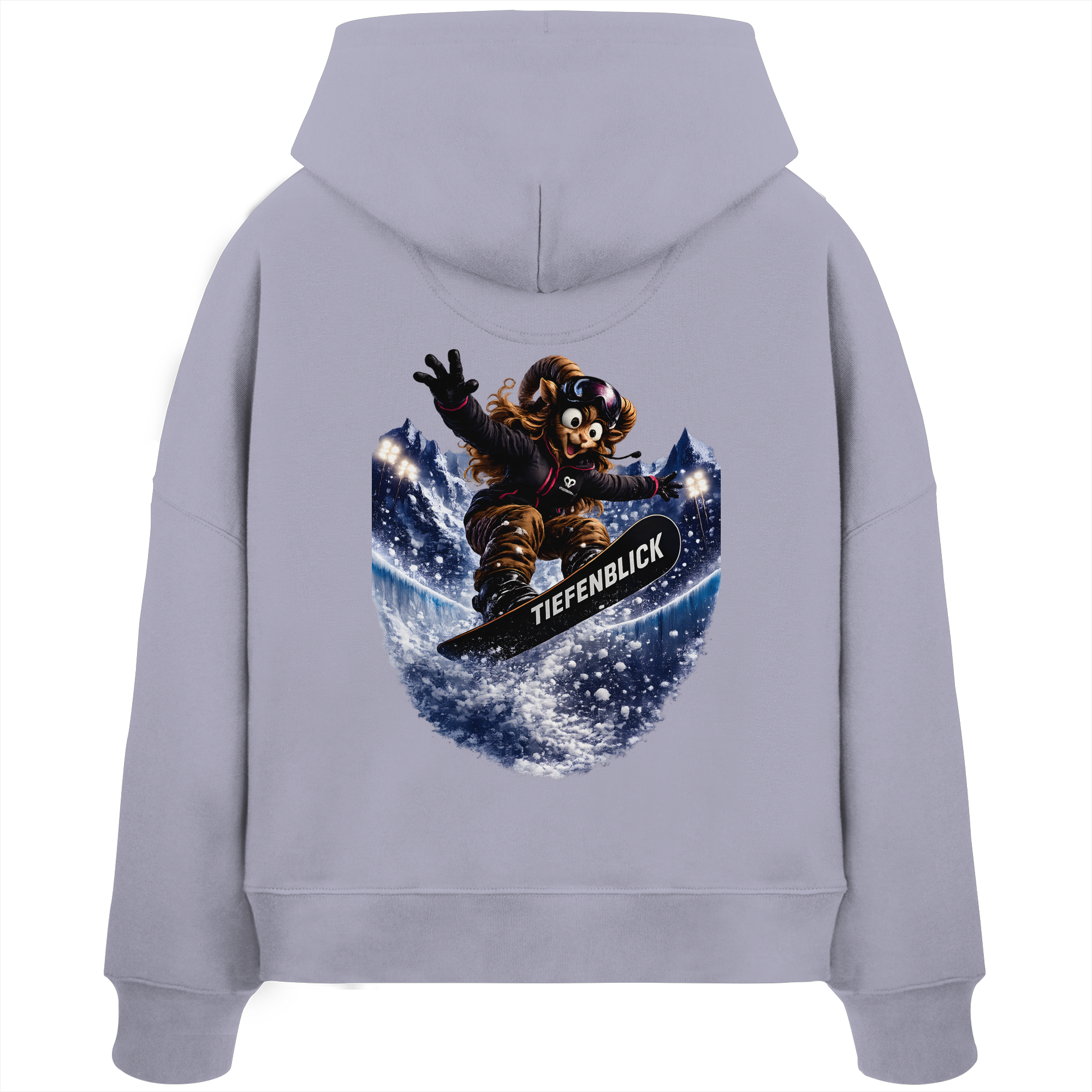 Tiefenblick Snowboarden Halfpipe - Womens Organic Boxcut Hoodie