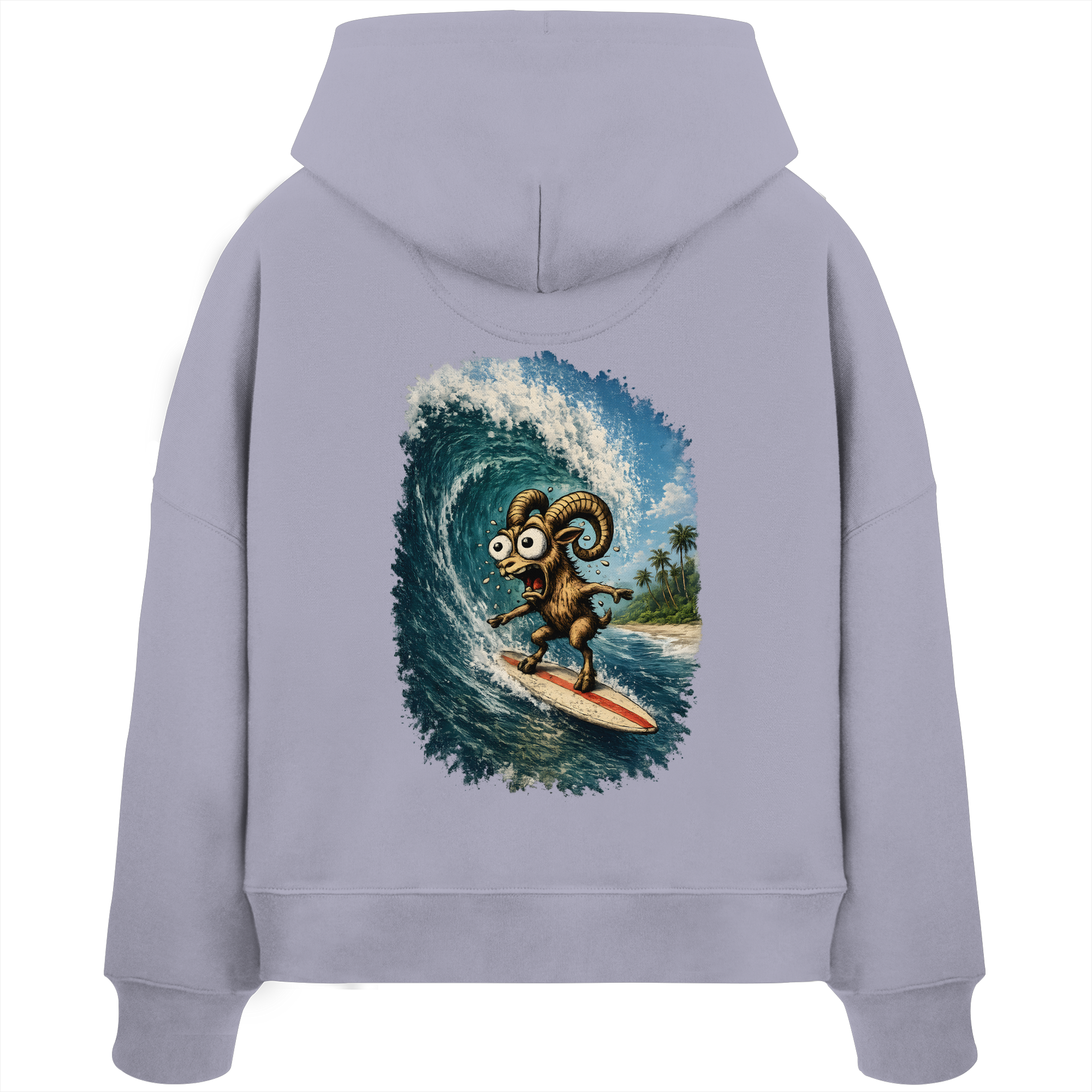 Tiefenblick Urlaub Fun  - Womens Organic Boxcut Hoodie