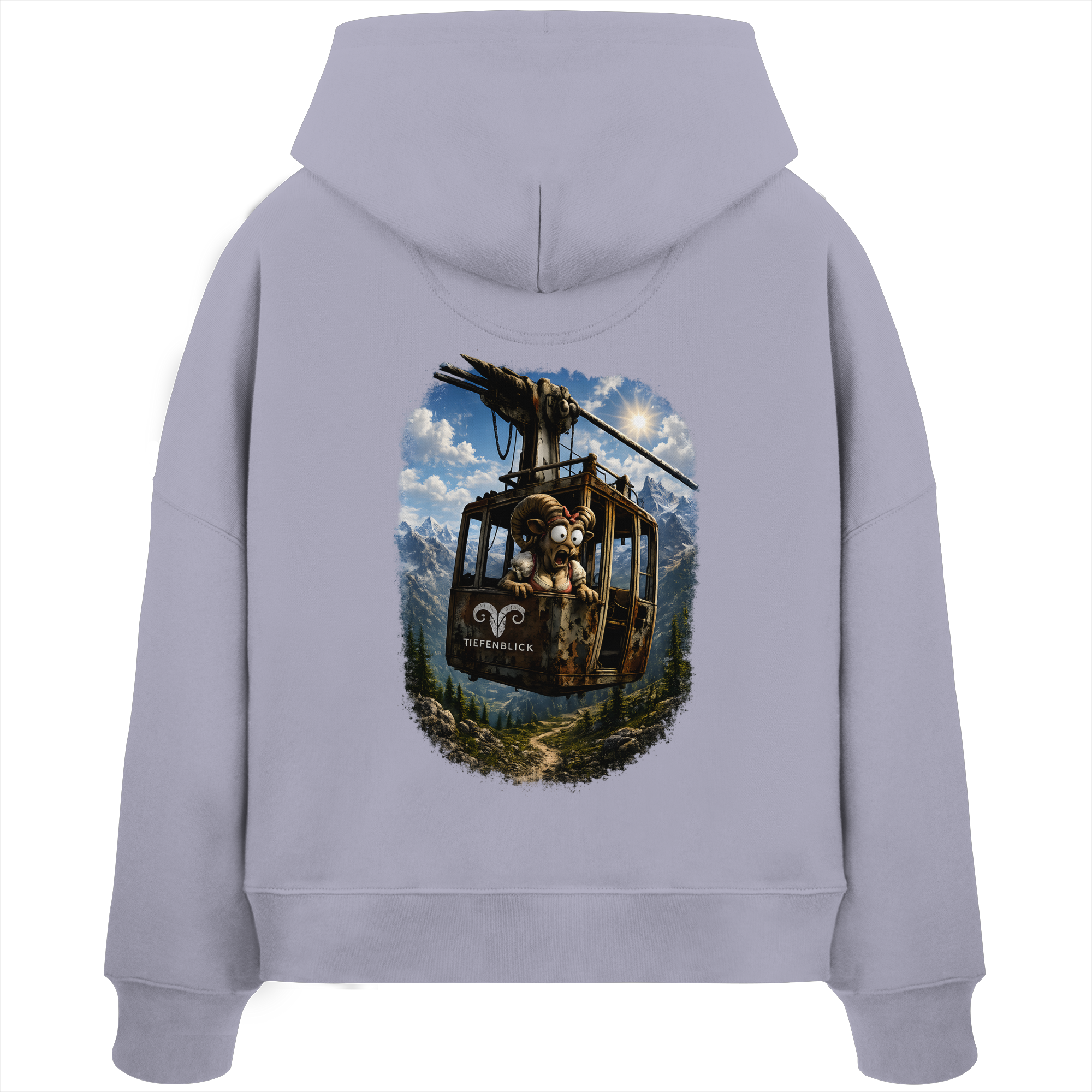 Tiefenblick Gondel Adrenalin Fun - Womens Organic Boxcut Hoodie