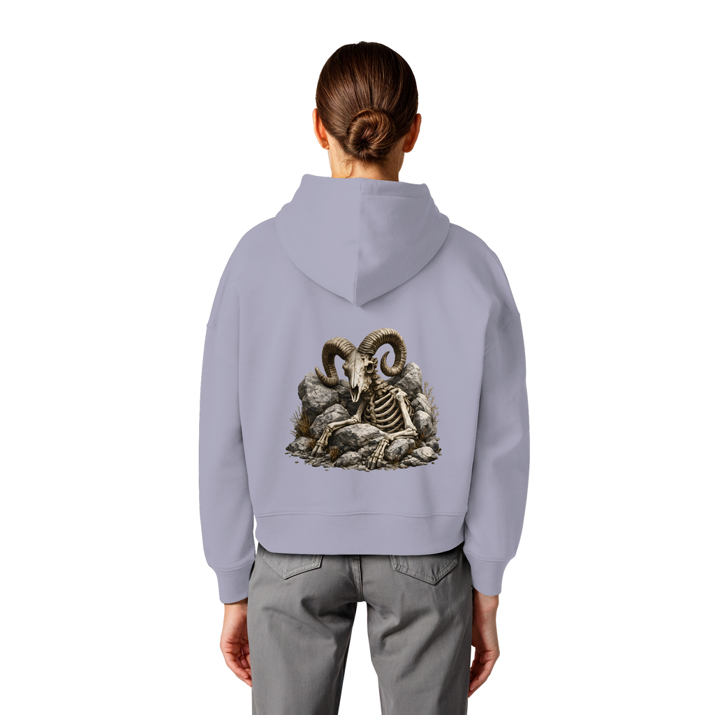 Tiefenblick Skelett Fun - Womens Organic Boxcut Hoodie