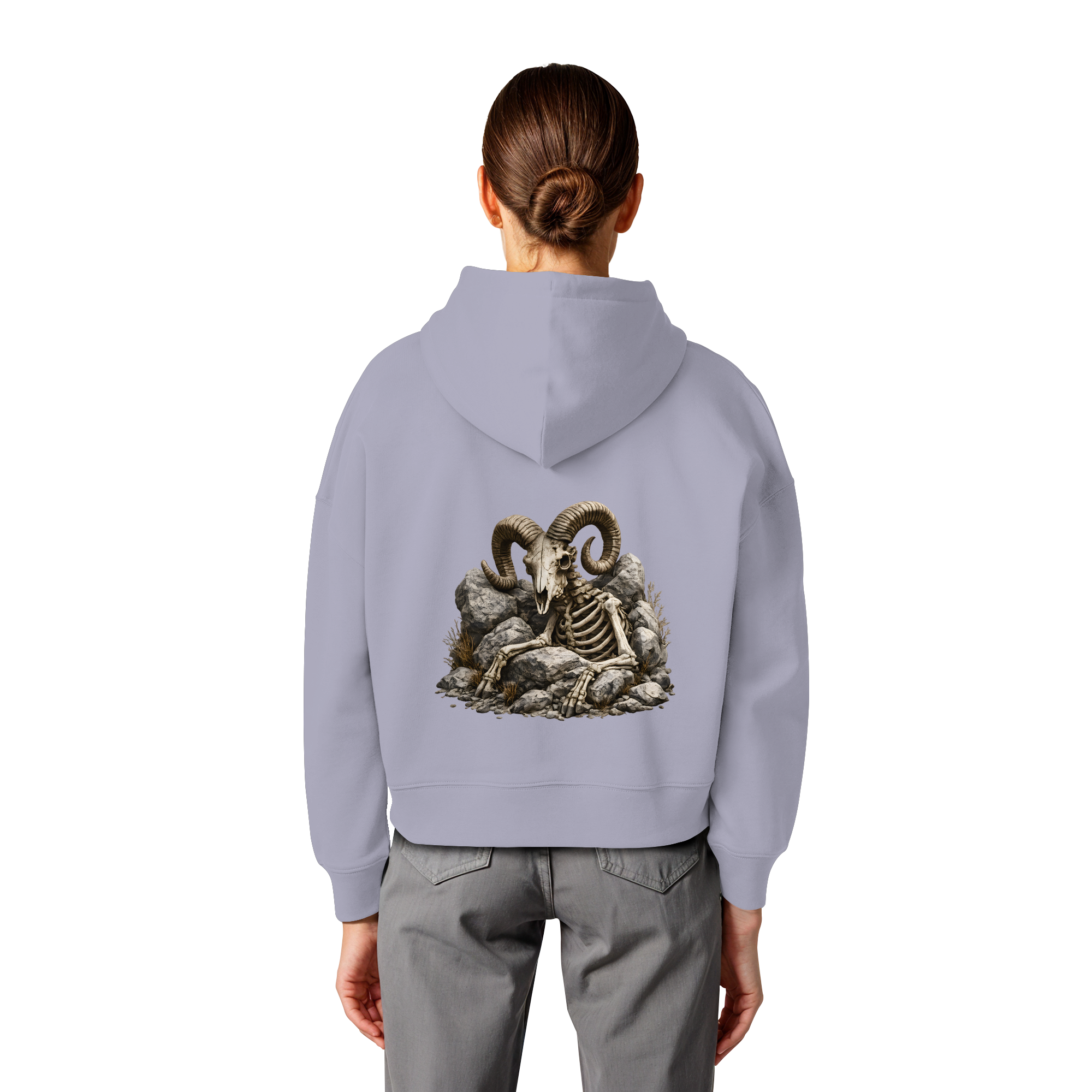 Tiefenblick Skelett Fun - Womens Organic Boxcut Hoodie