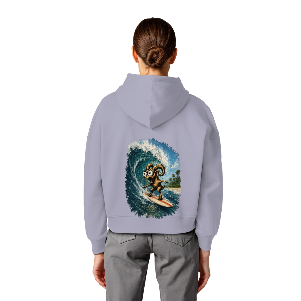Tiefenblick Urlaub Fun  - Womens Organic Boxcut Hoodie