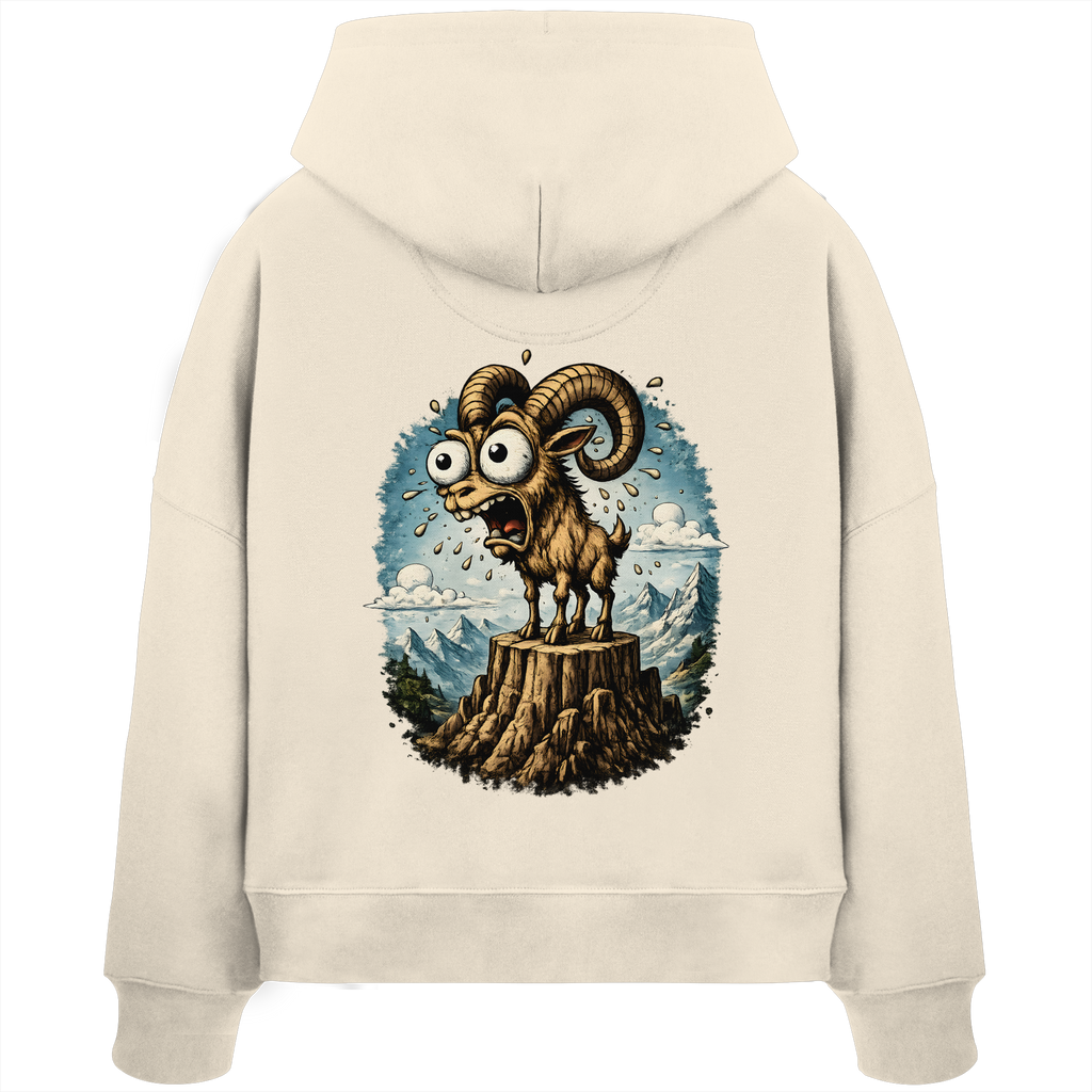 Tiefenblick Tiefe Fun  - Womens Organic Boxcut Hoodie