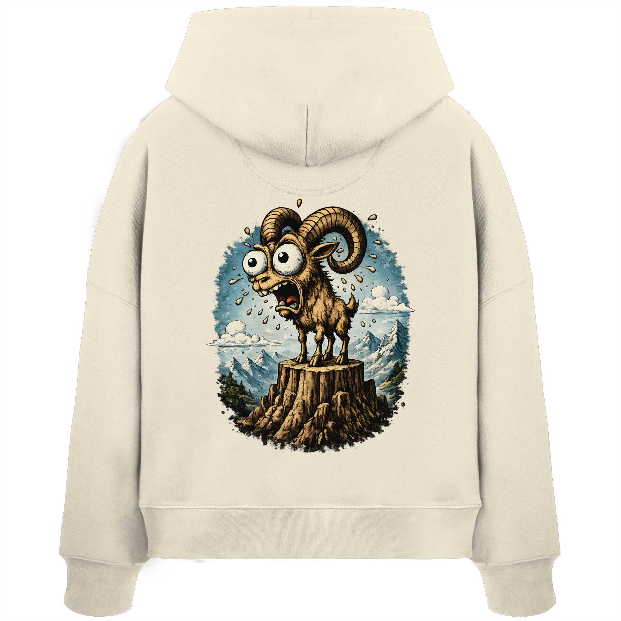 Tiefenblick Tiefe Fun  - Womens Organic Boxcut Hoodie