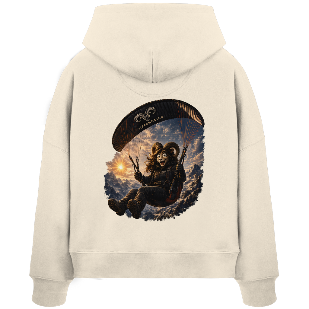Tiefenblick Paraglider - Womens Organic Boxcut Hoodie