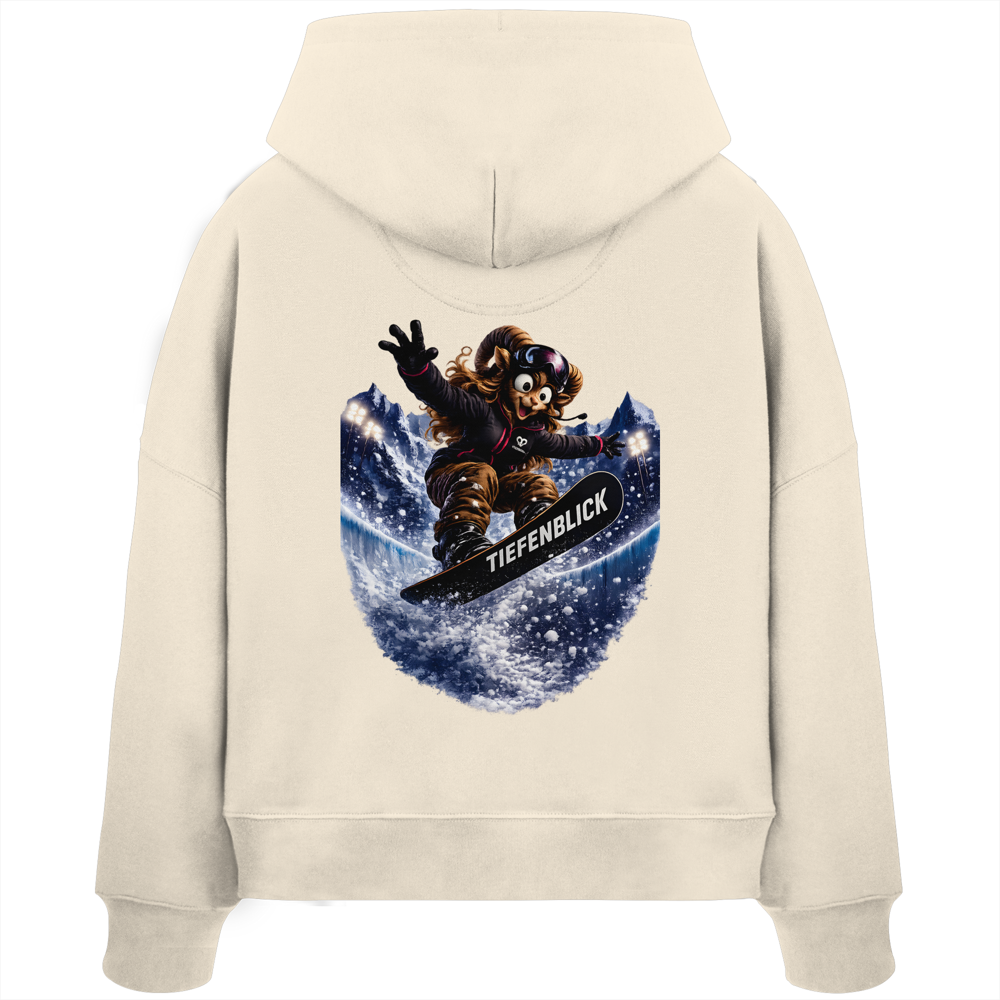 Tiefenblick Snowboarden Halfpipe - Womens Organic Boxcut Hoodie