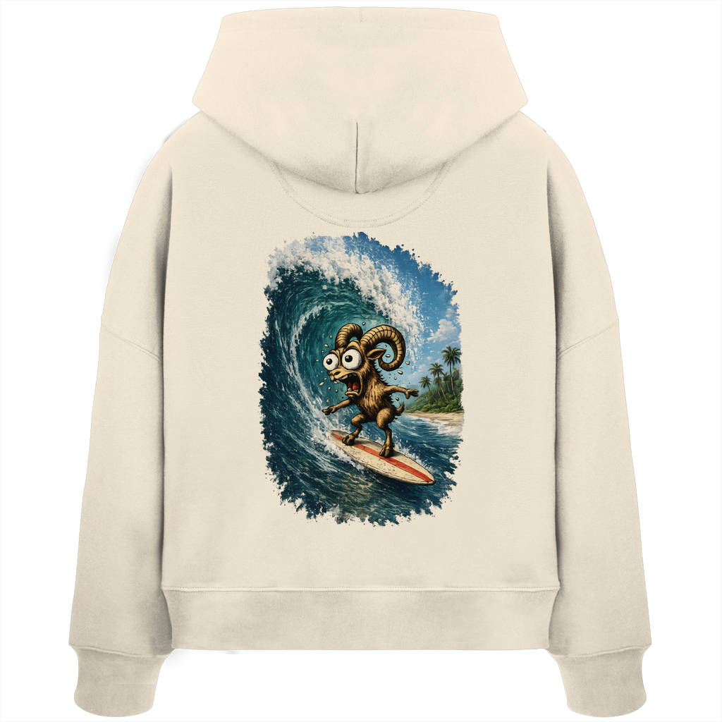 Tiefenblick Urlaub Fun  - Womens Organic Boxcut Hoodie
