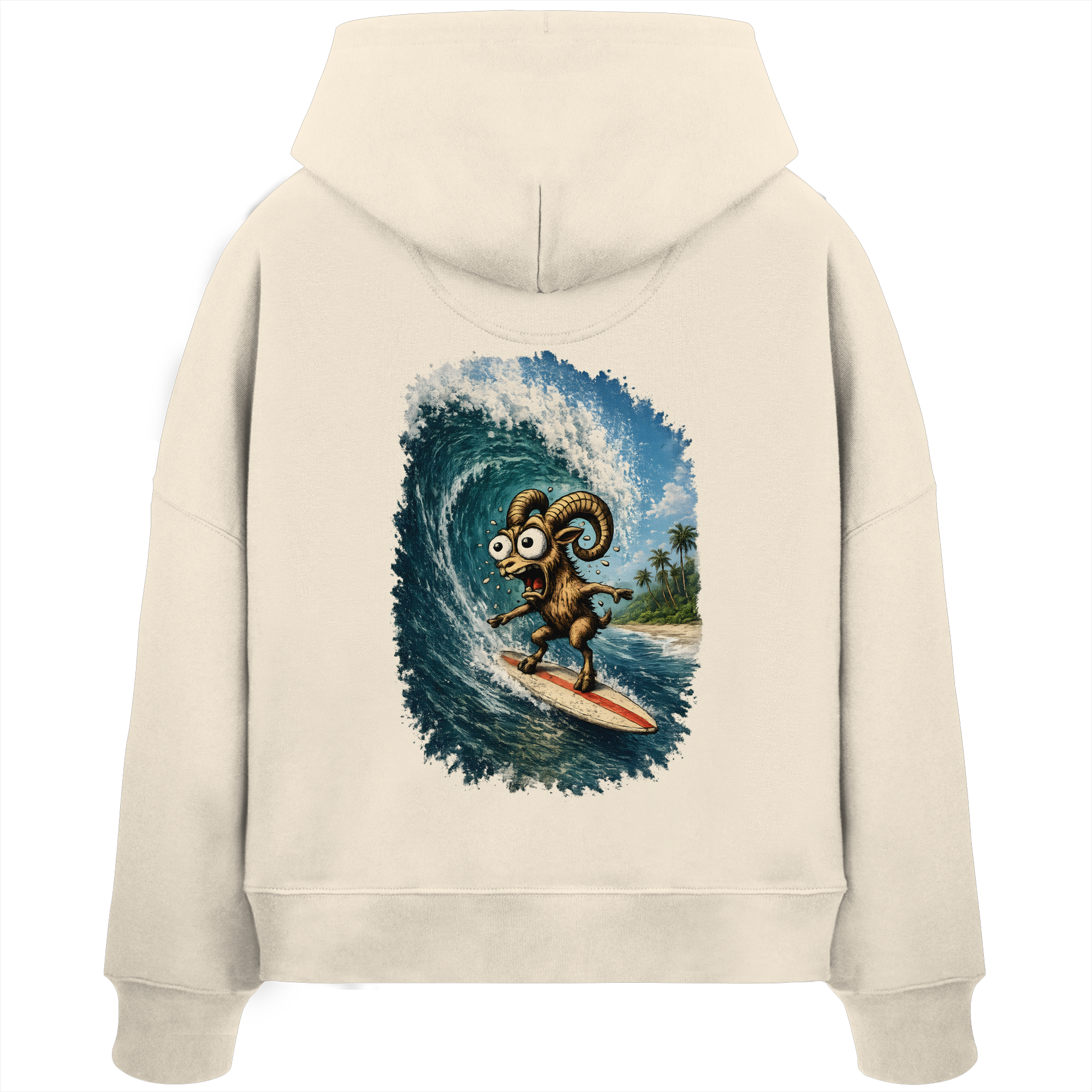 Tiefenblick Urlaub Fun  - Womens Organic Boxcut Hoodie