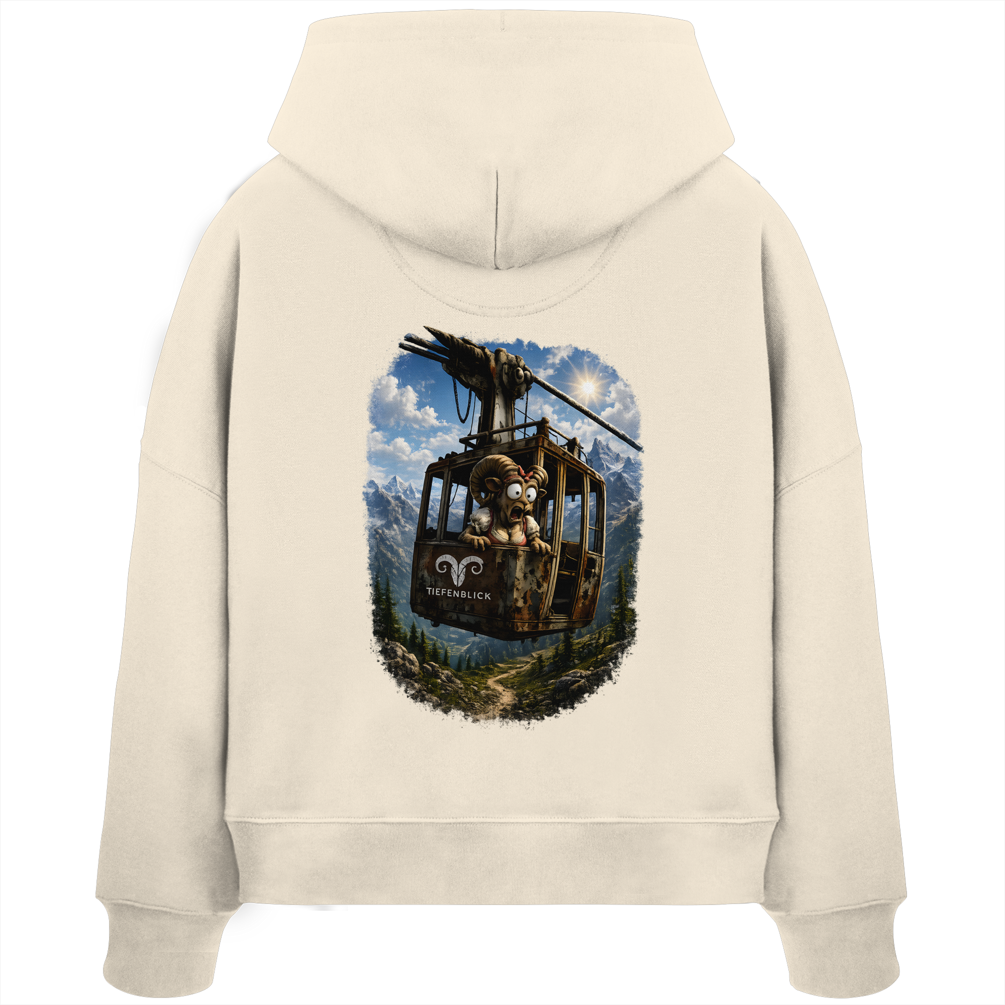 Tiefenblick Gondel Adrenalin Fun - Womens Organic Boxcut Hoodie